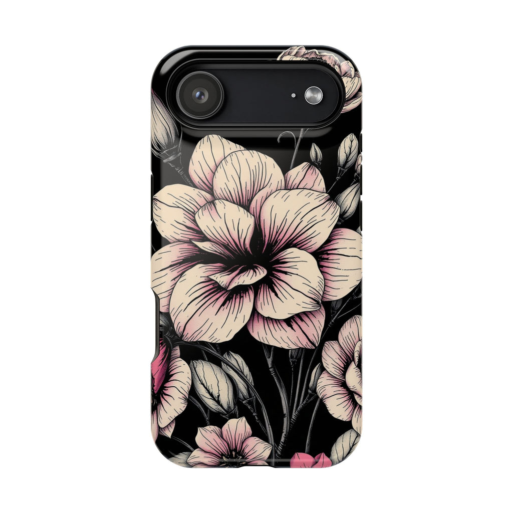 iPhone Floral Dark Academia Gothic Ink Slim Everyday Designer Case · iPhone Case