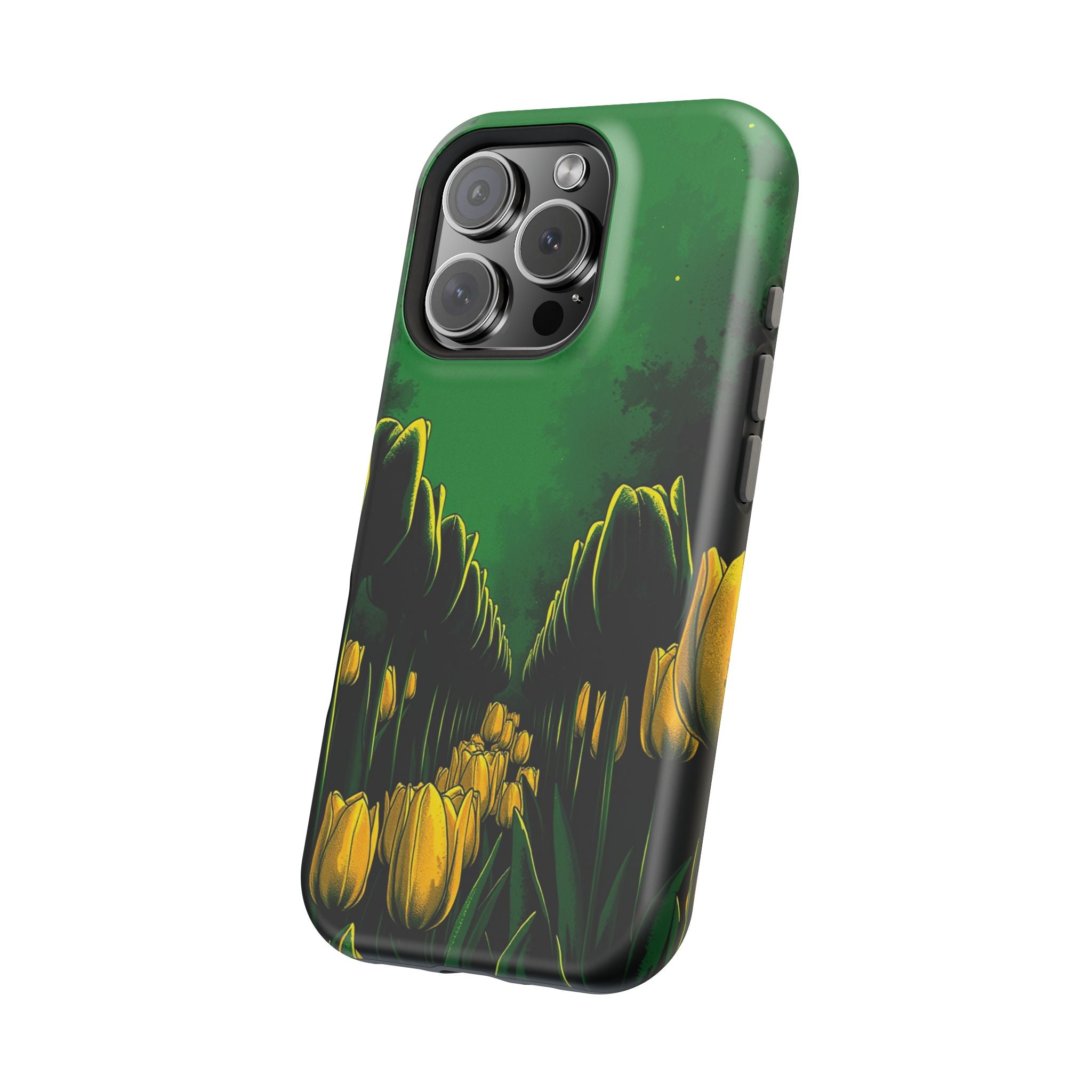 iPhone Tulip Row Emerald Green And Gold Slim Snap Case · iPhone Case