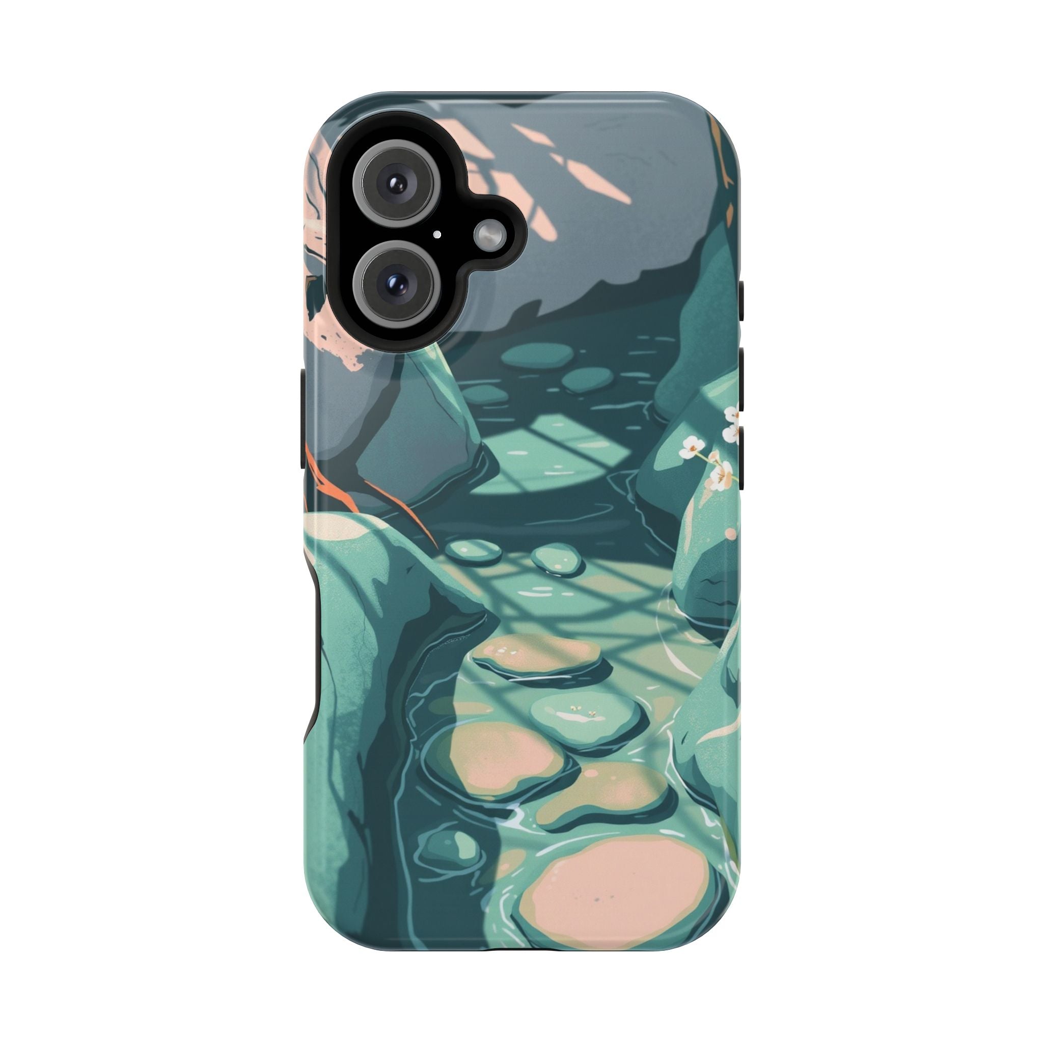 iPhone Vibrant Spring Creek Design 19 Slim Everyday Designer Case · iPhone Case