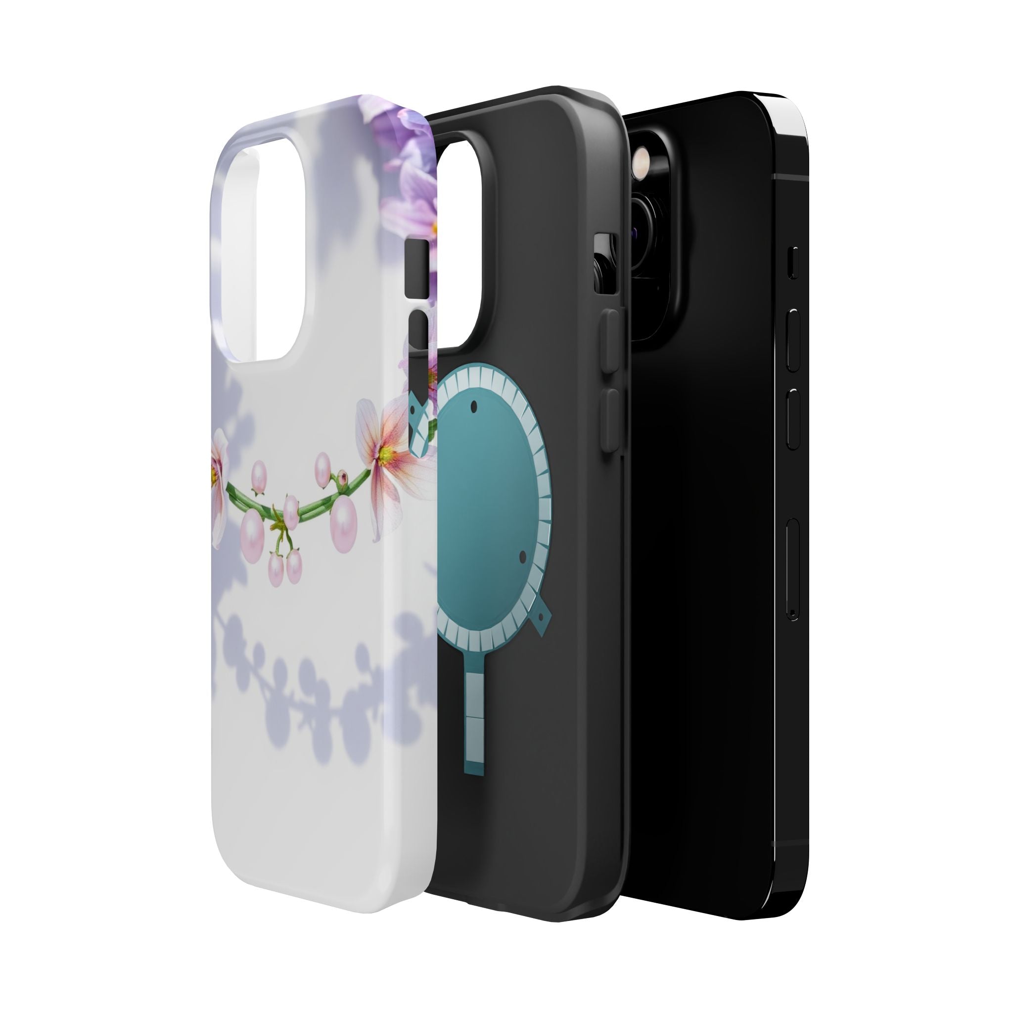 iPhone Vibrant Floral Crown Design Clean Minimal Snap Cas Slim Snap Case · iPhon
