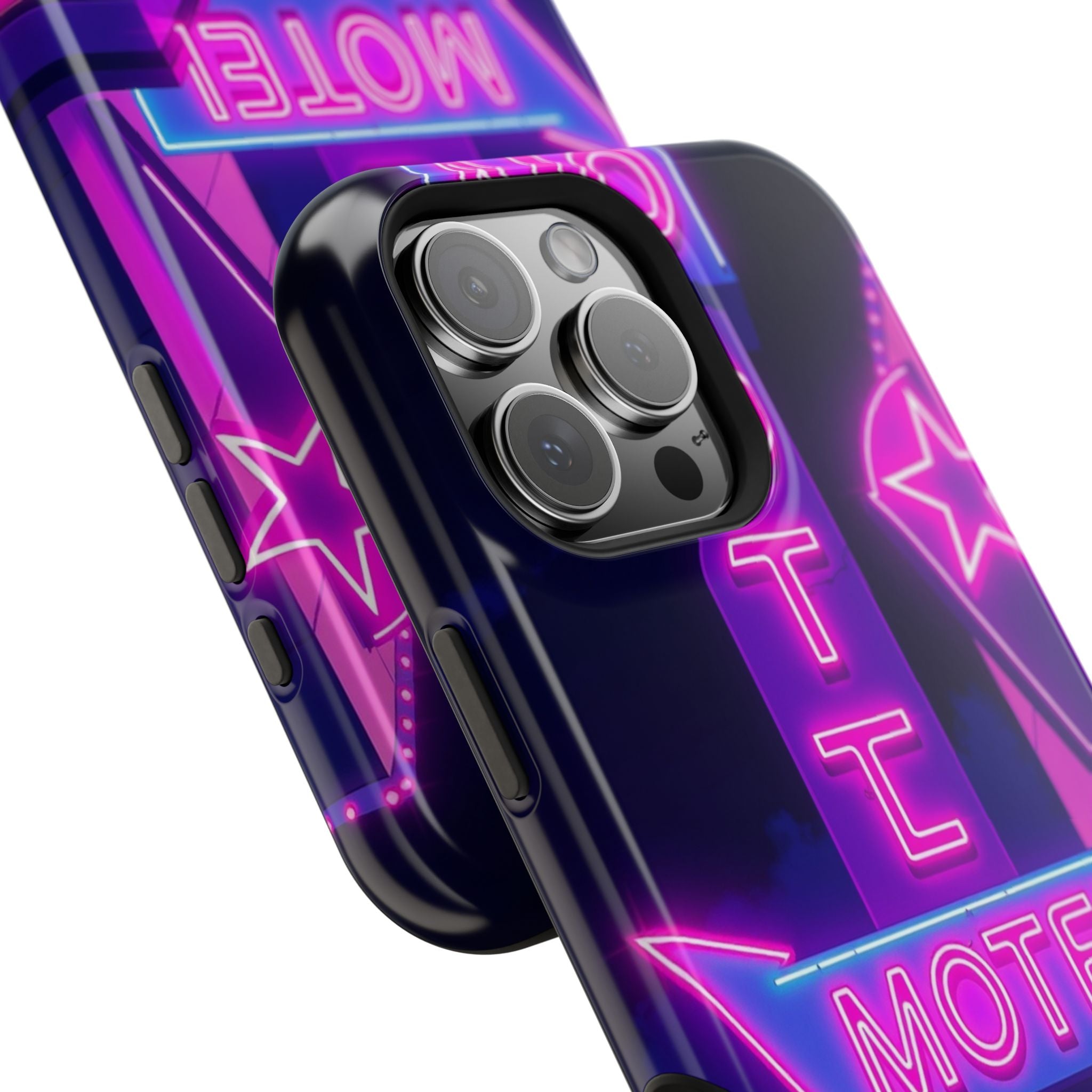 iPhone Neon Sign Motel Enchanted Art Slim Everyday Designer Case · iPhone Case