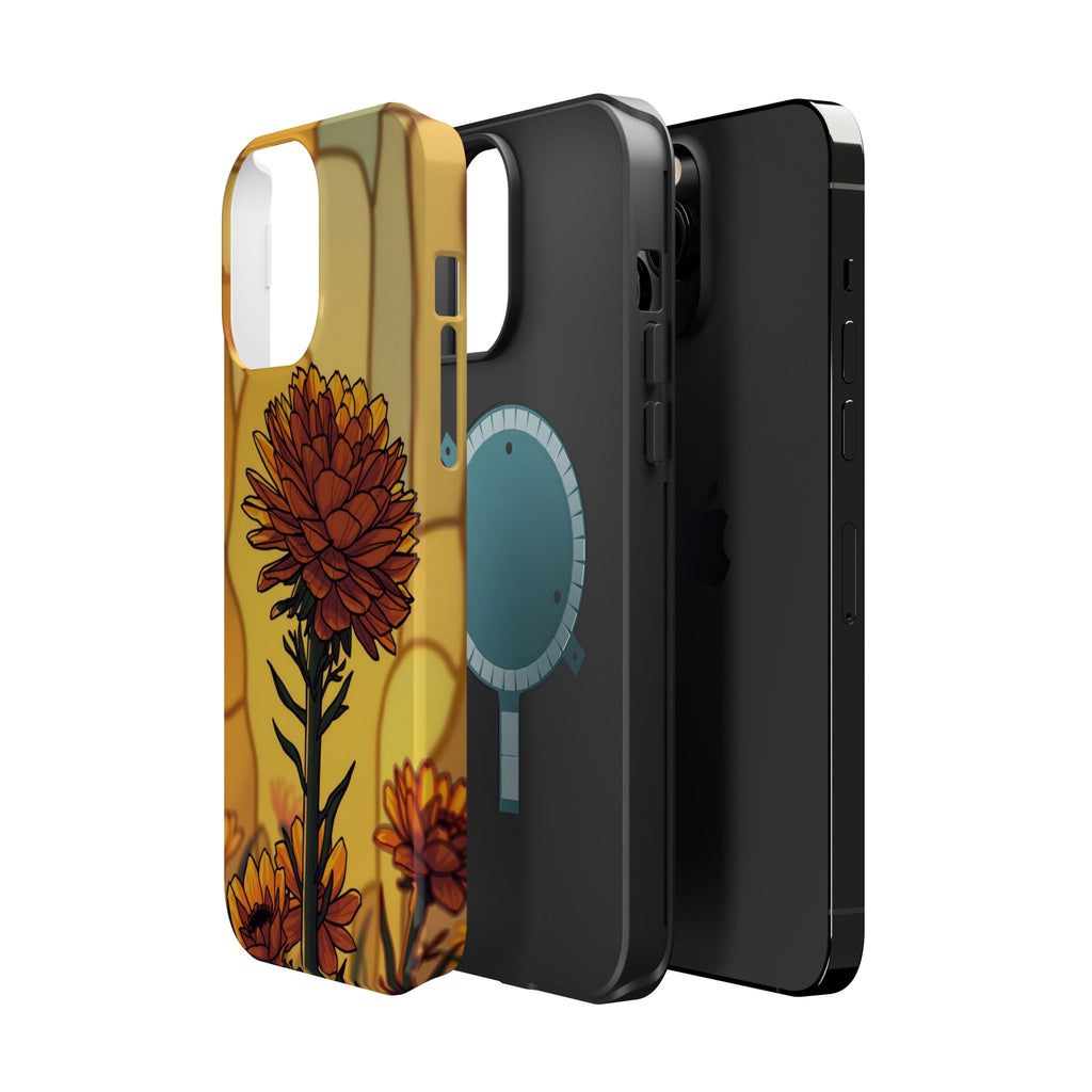 iPhone Sunset Amber And Peach Ranunculus Stack Soft iPhone Finish · iPhone Case