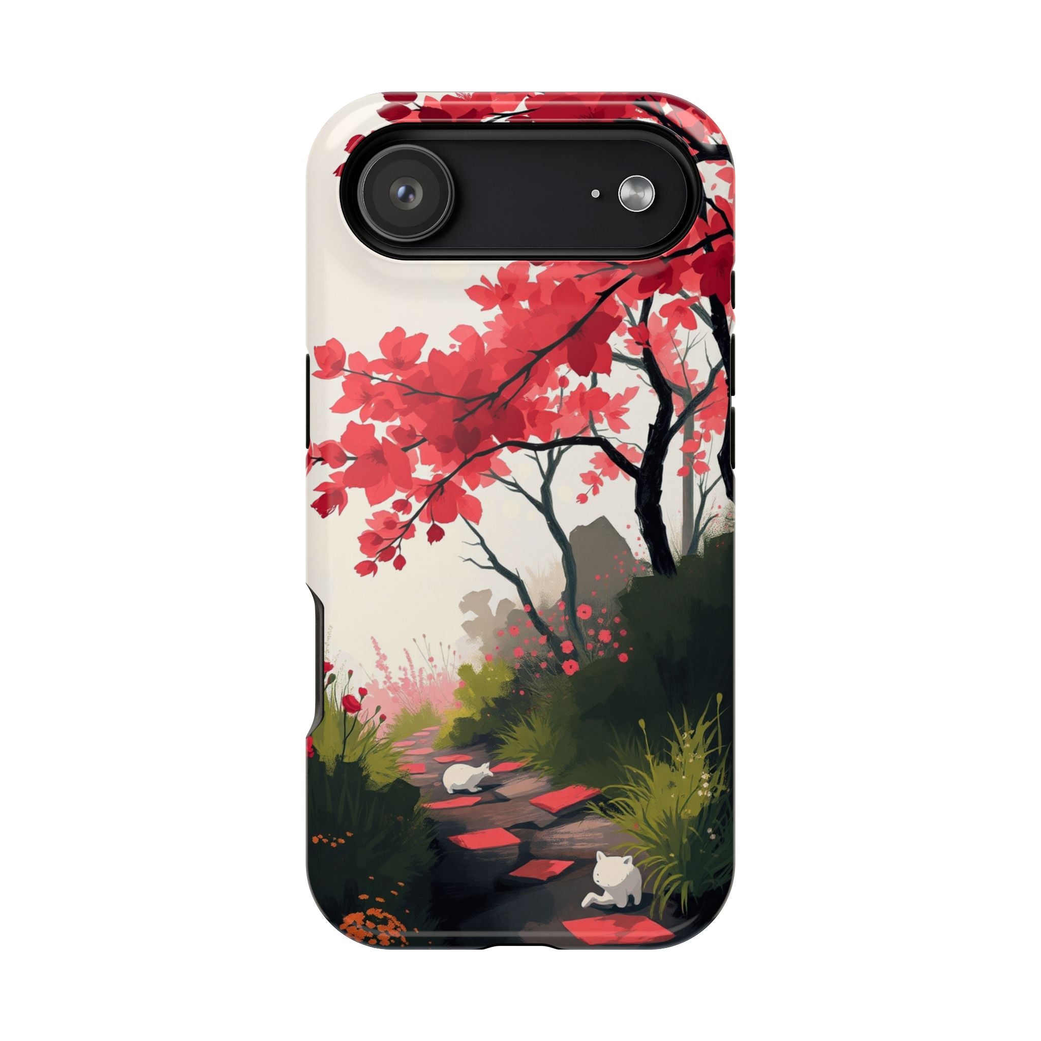 iPhone Blossom Trail Oil Painting Impressionist Soft iPhone Finish · iPhone Case