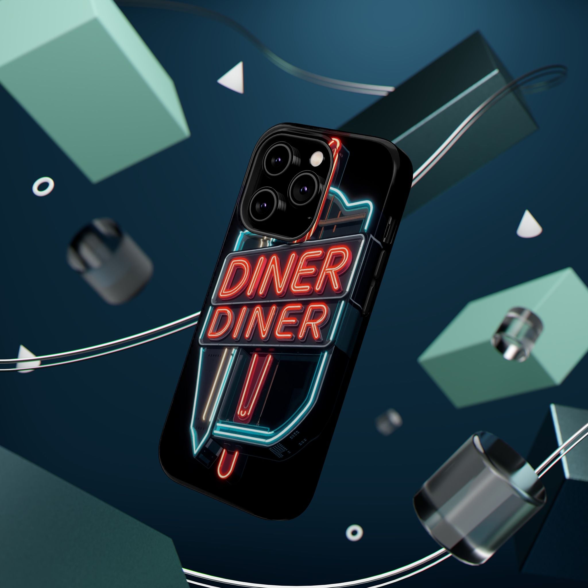 iPhone Neon Diner Sign Electric Art Slim Everyday Designer Case · iPhone Case