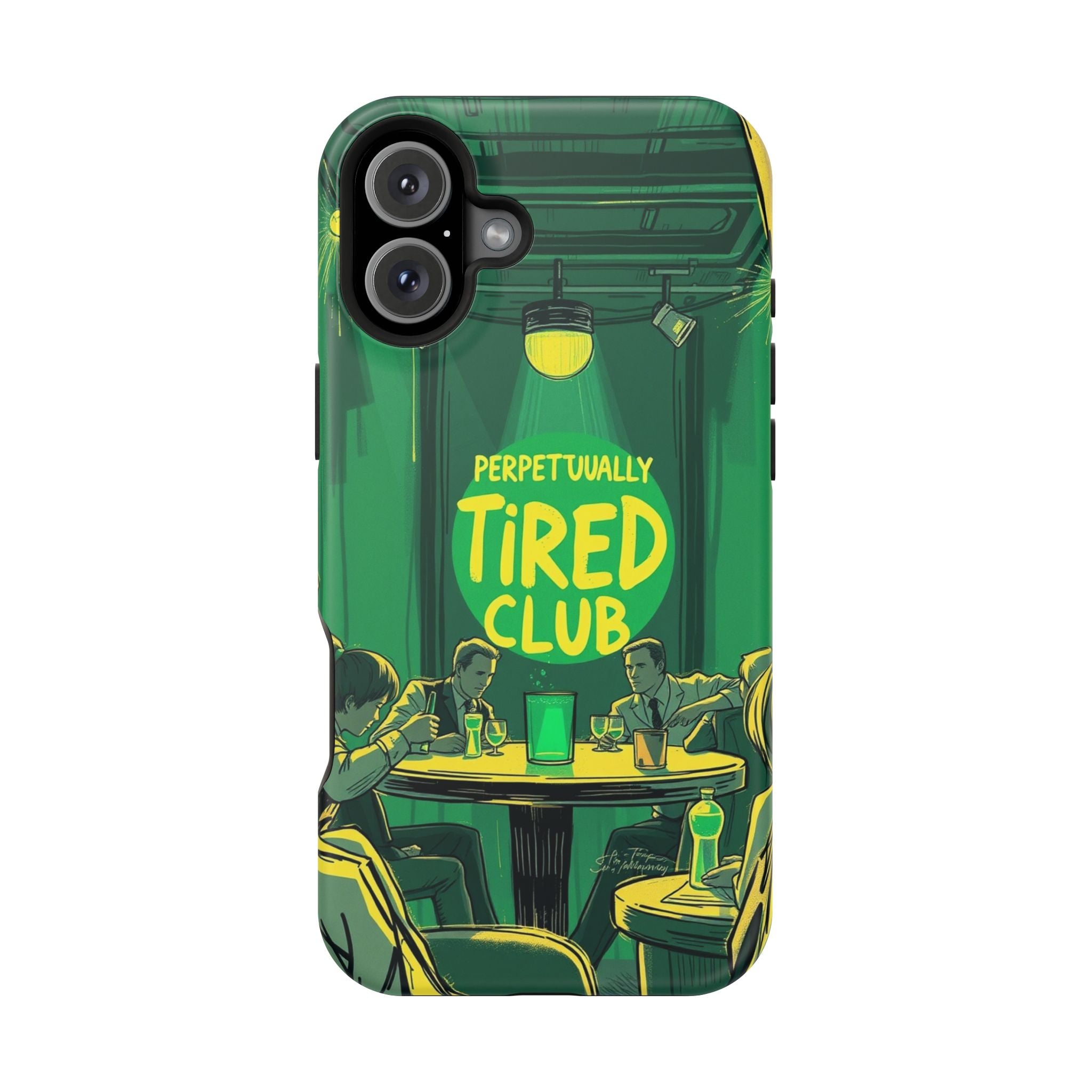 iPhone Radiant Perpetually Tired Club Design Slim Everyday Designer Case · iPhon