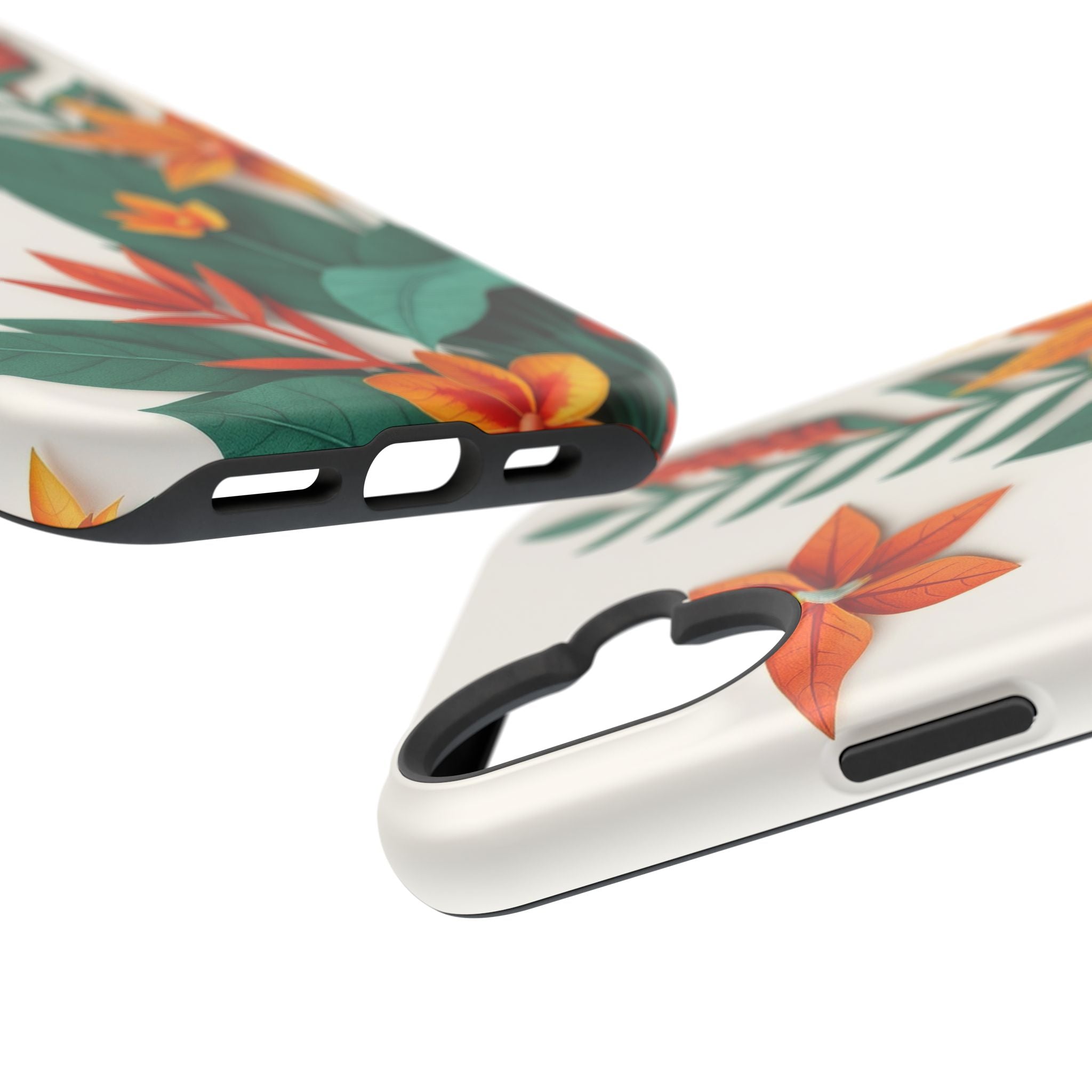 iPhone Jungle Floral Paper Cut Art Bold Modern Everyday Snap Case · iPhone Case