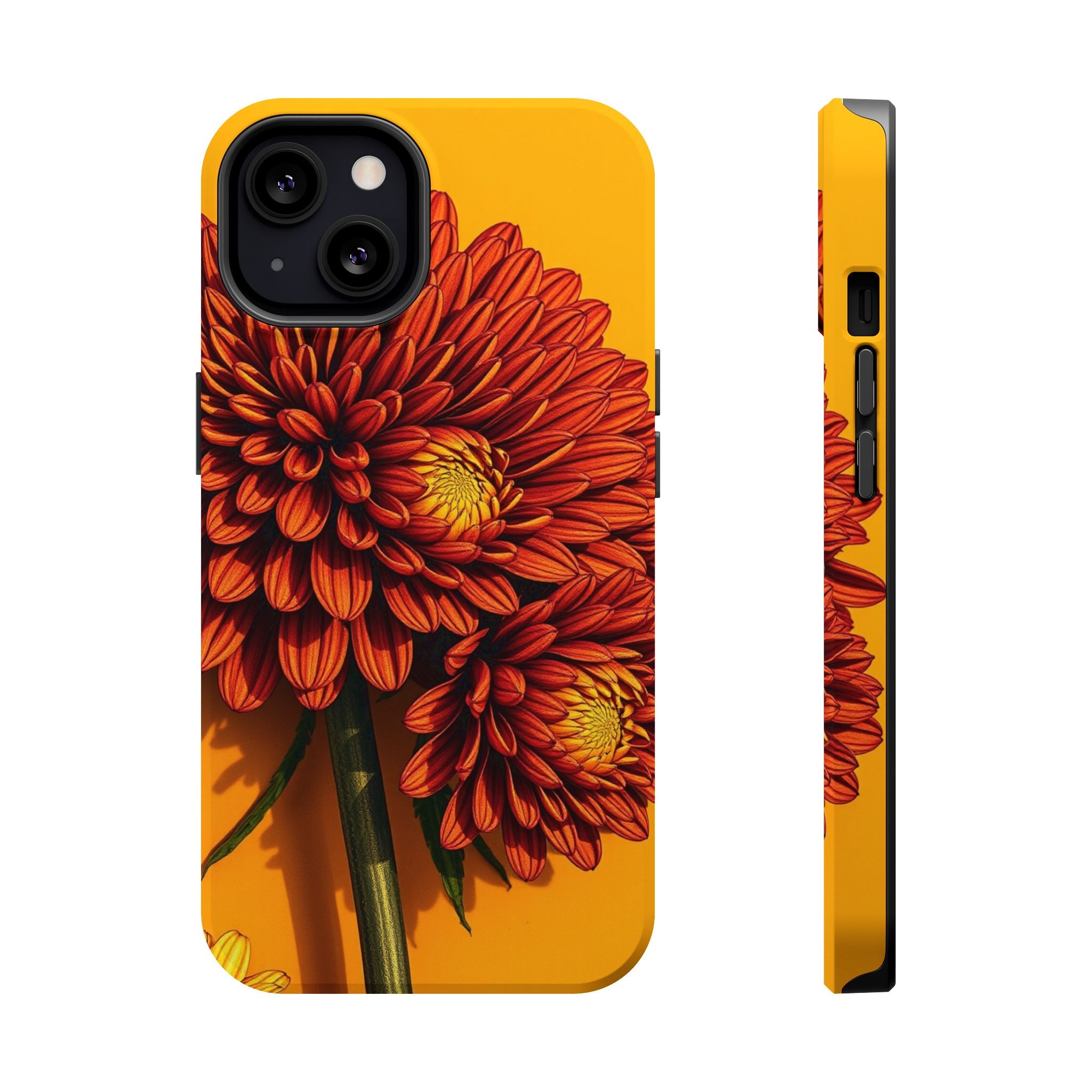 iPhone Mustard And Rust Ranunculus Stack Slim Everyday iPhone 14 · iPhone Case