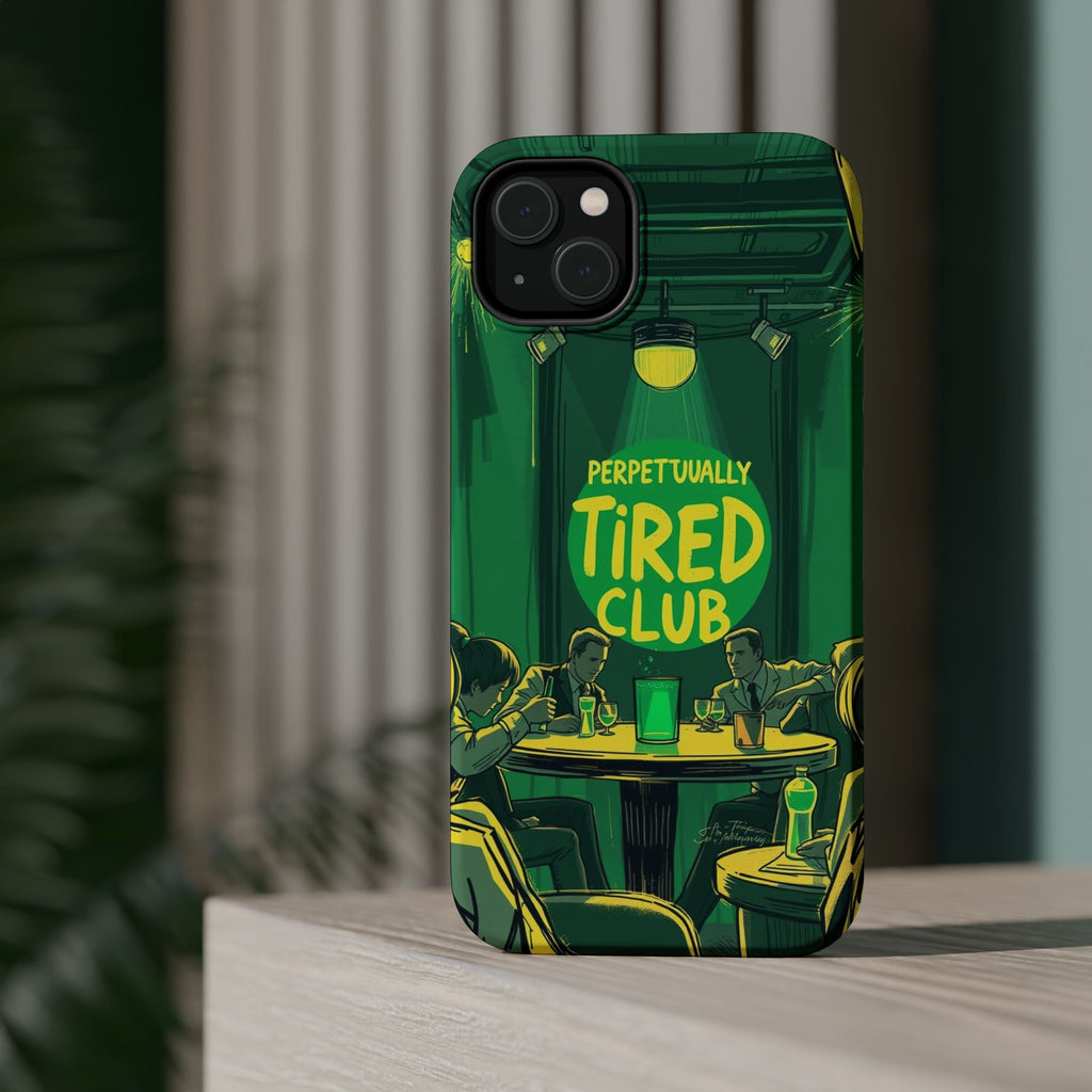 iPhone Radiant Perpetually Tired Club Design Slim Everyday Designer Case · iPhon