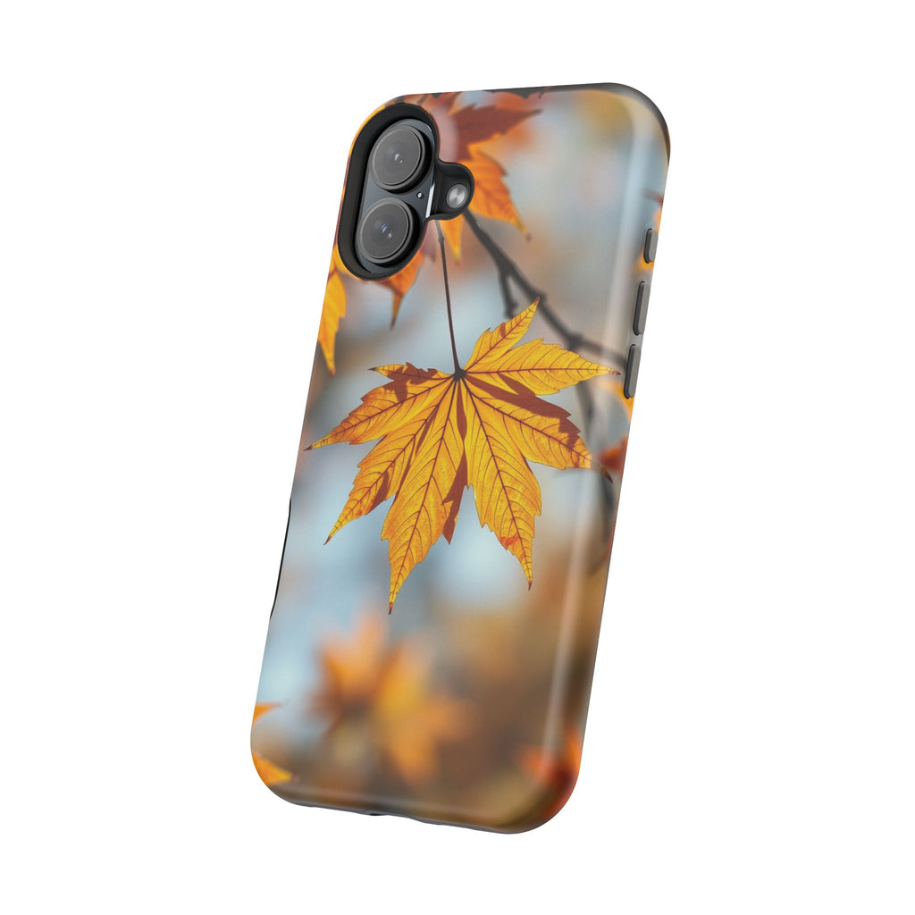 iPhone Mustard And Rust Autumn Maple Slim Everyday Designer Case · iPhone Case