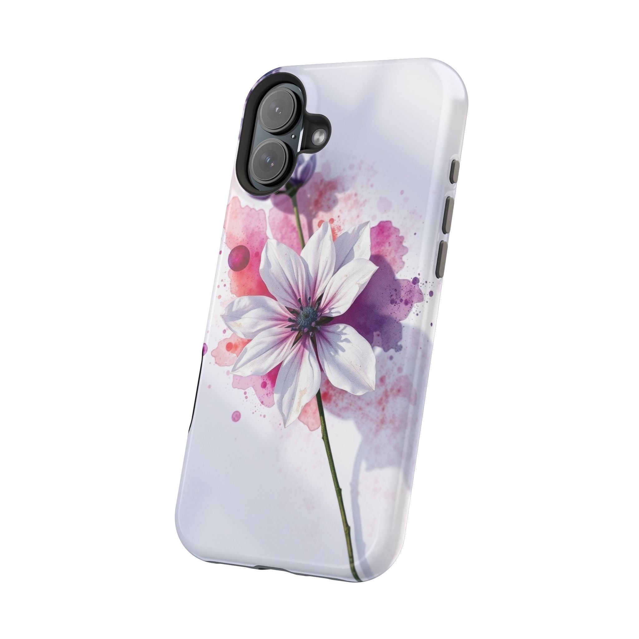 iPhone Floral Watercolor Splash Bold Art Slim Everyday iPhone 15 · iPhone Case