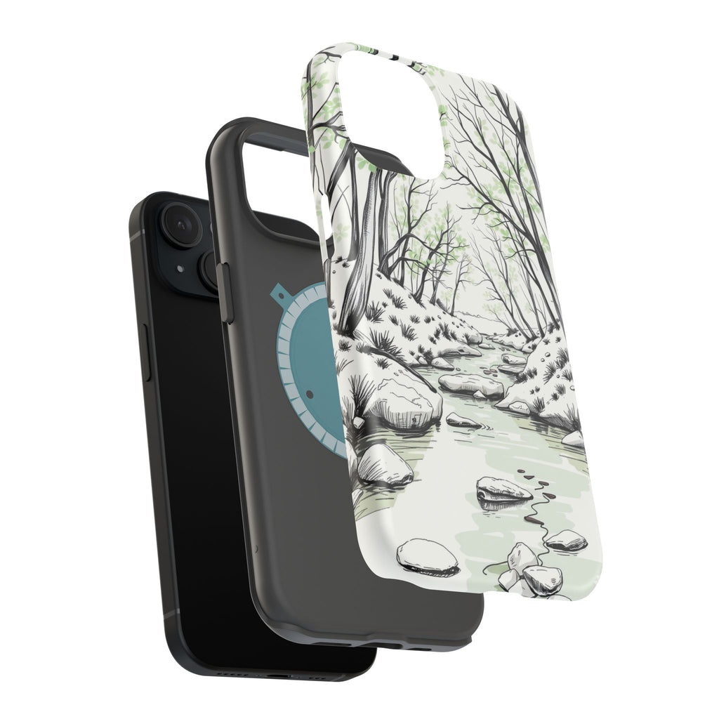 iPhone Sage And Ivory Spring Creek Bold Modern Everyday Snap Case · iPhone Case