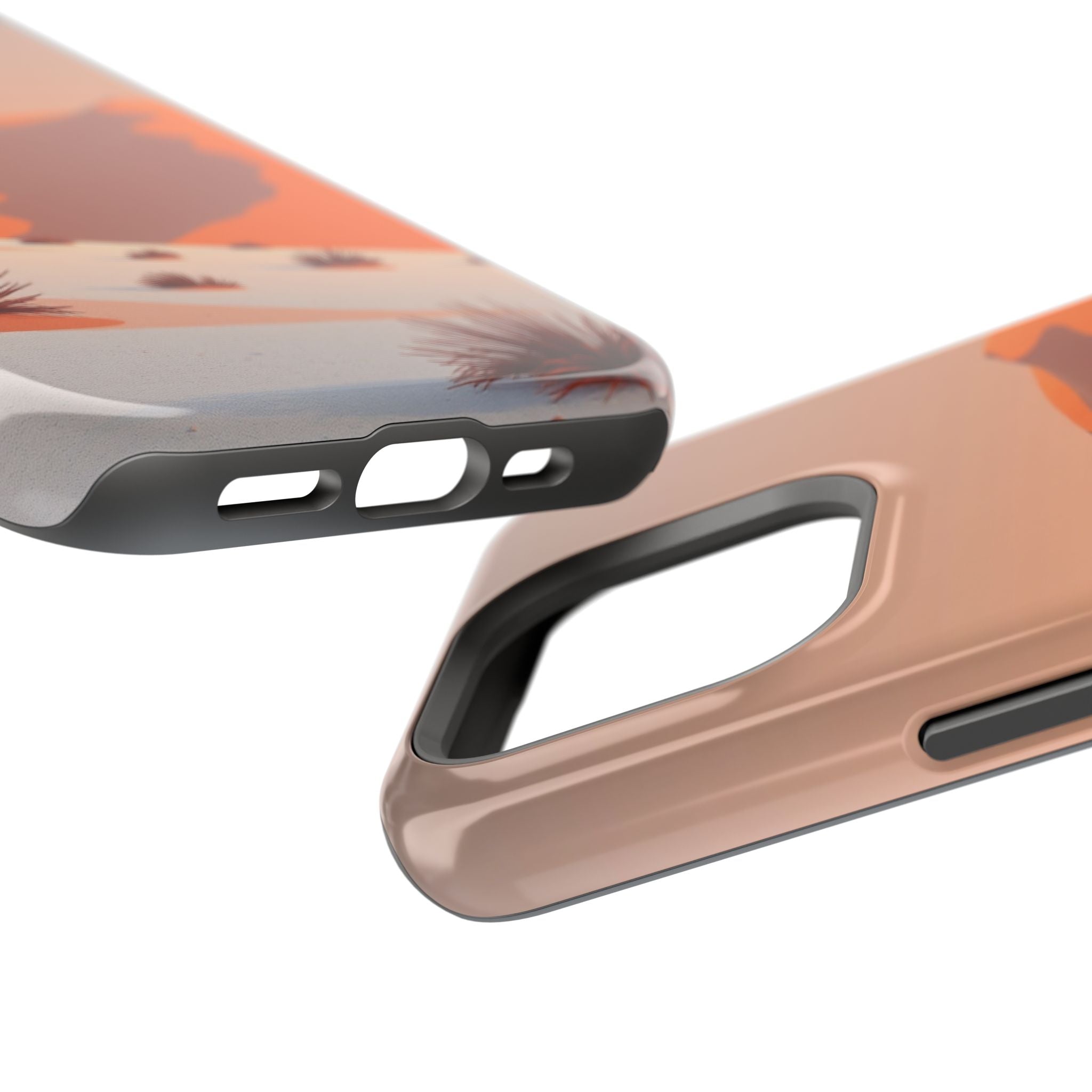 iPhone Burnt Orange And Sand Snow Field Slim Everyday iPhone Designer · iPhone C