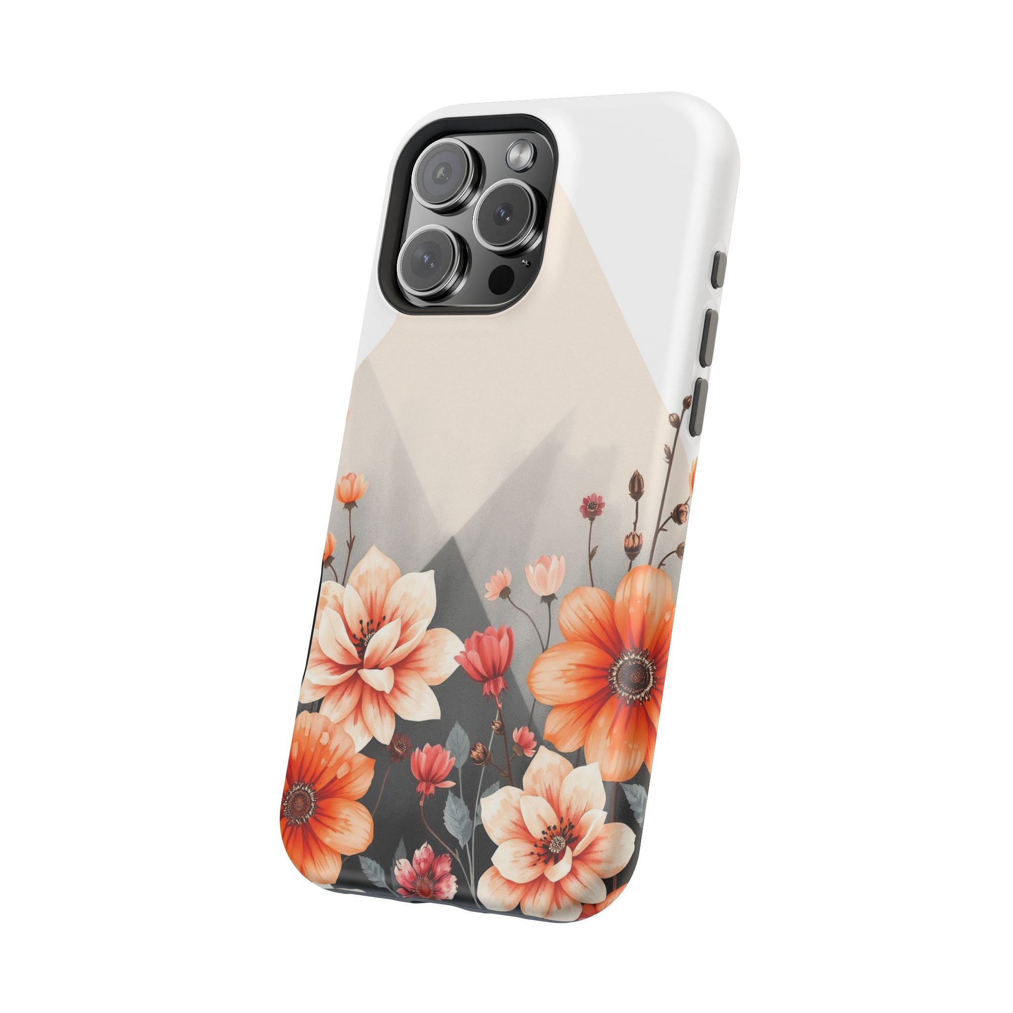 iPhone Floral Geometric Vibrant Design Slim Snap Case · iPhone Case