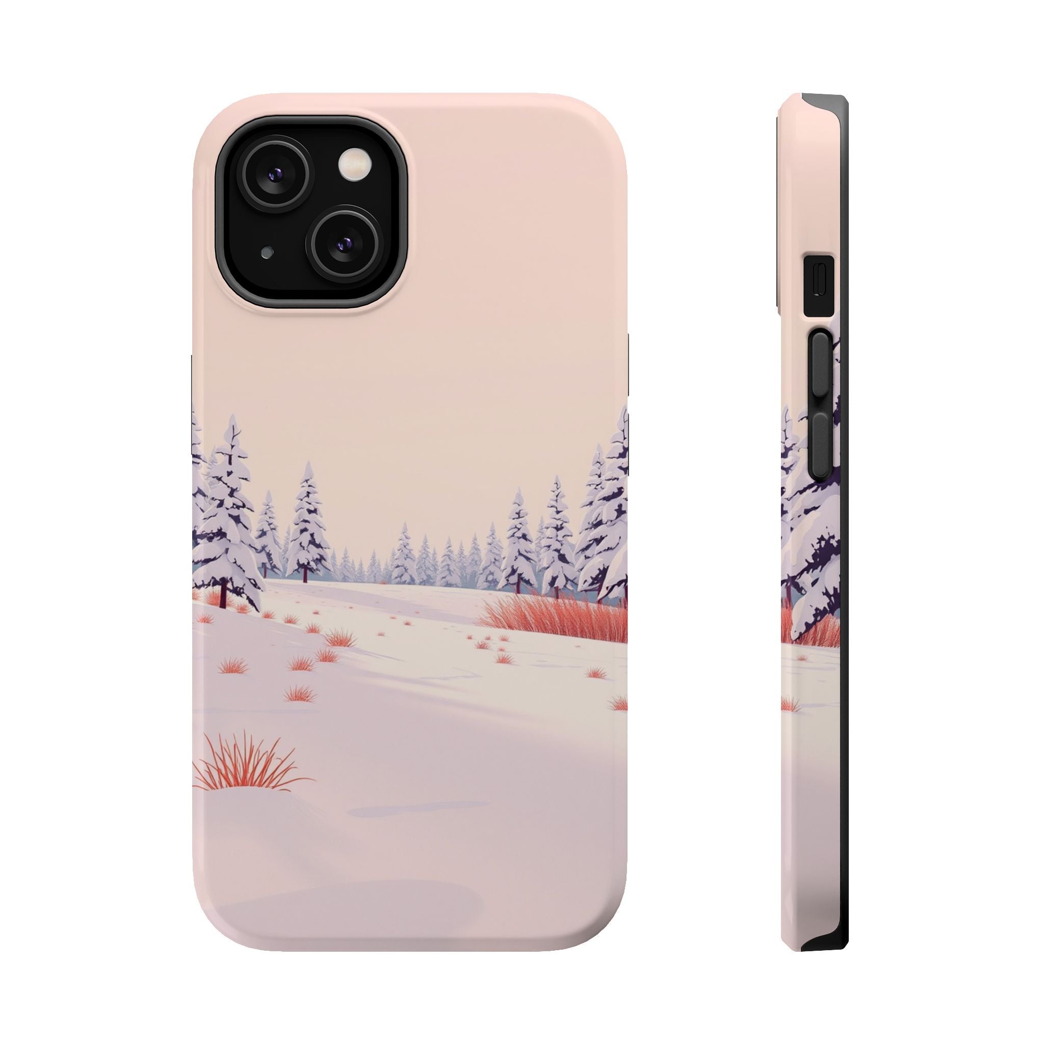 iPhone Snow Field Vintage Retro Poster Slim Everyday Designer Case · iPhone Case