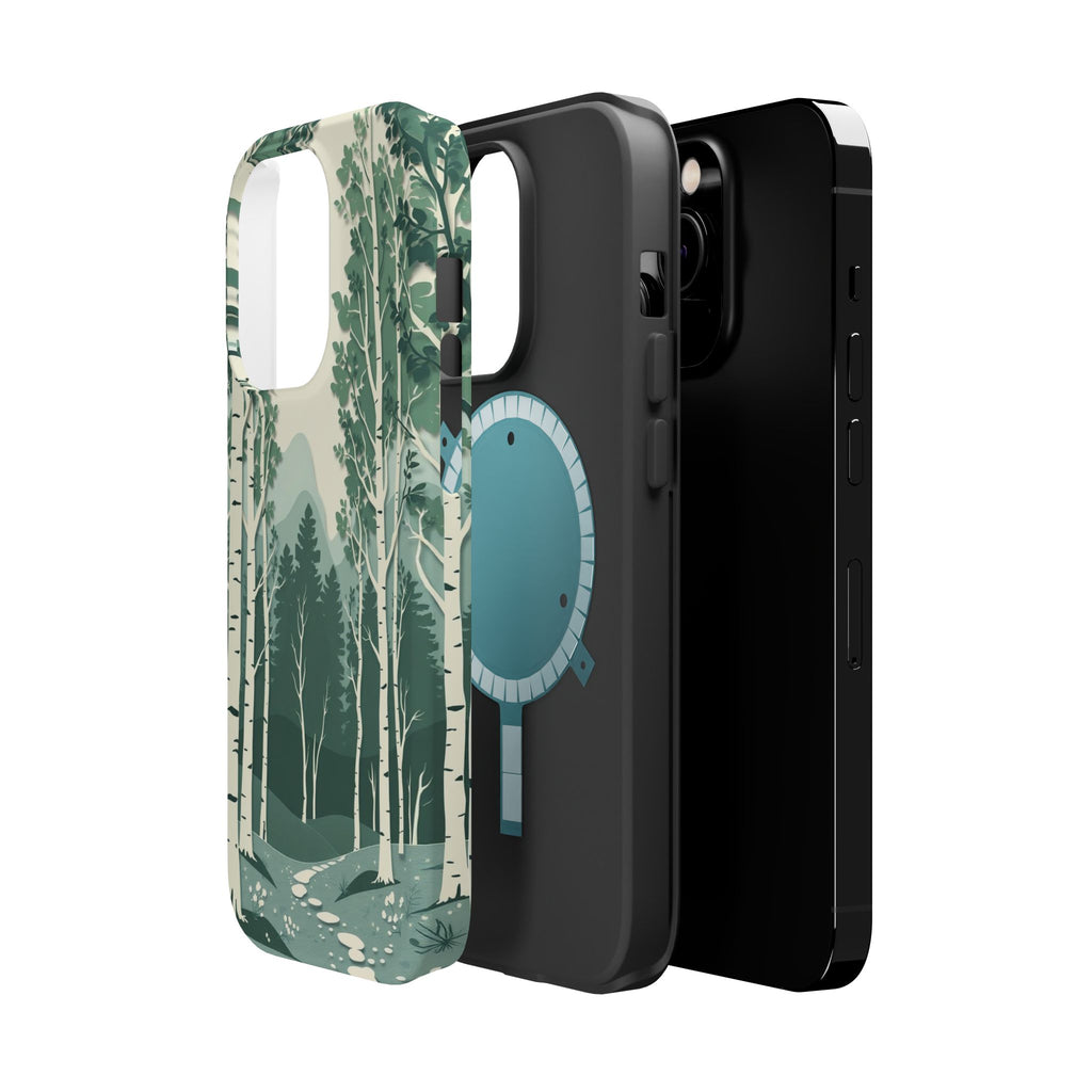 iPhone Birch Grove Paper Cut Art Bold Modern Everyday Snap Case · iPhone Case