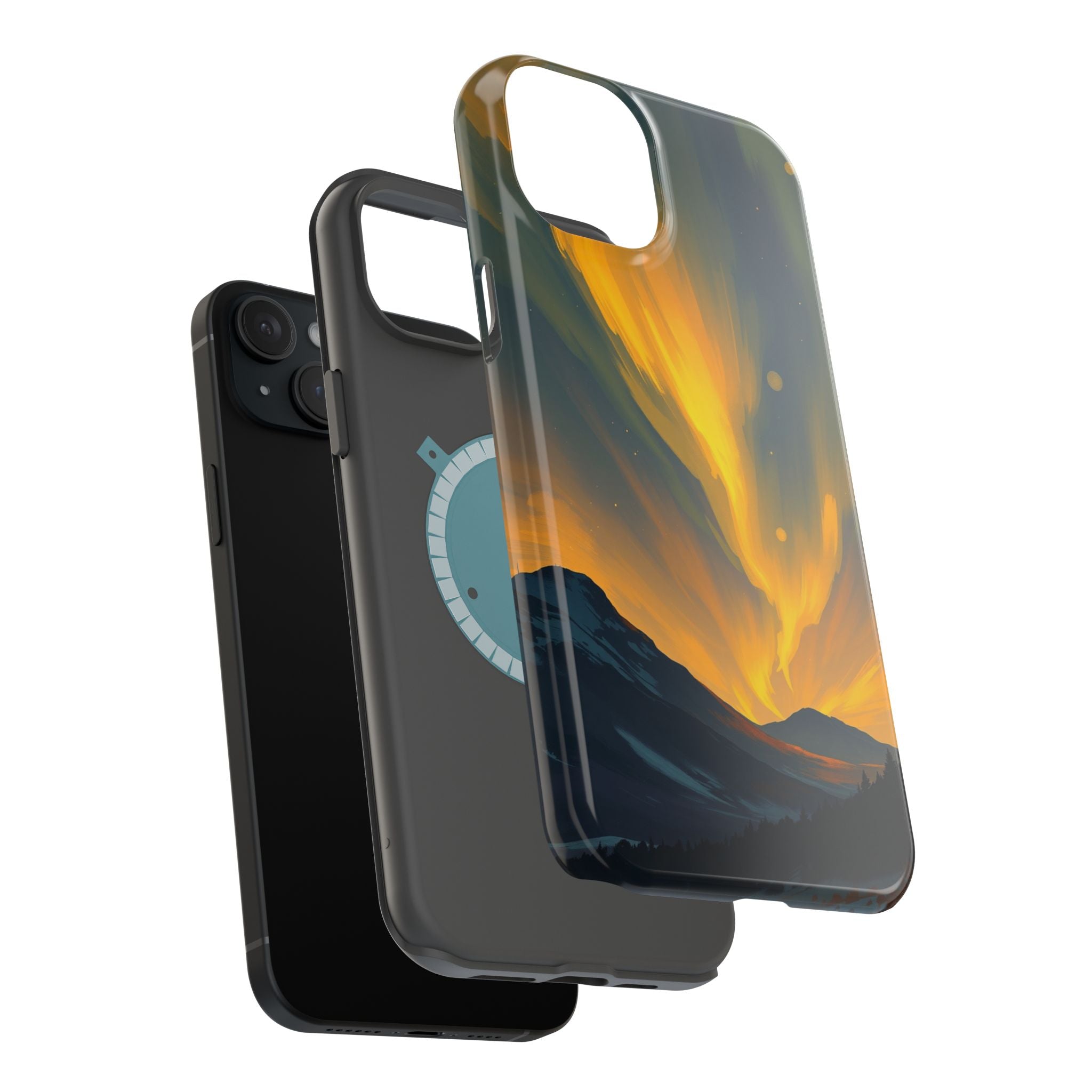 iPhone Serene Northern Lights Design Slim Everyday Designer Case · iPhone Case
