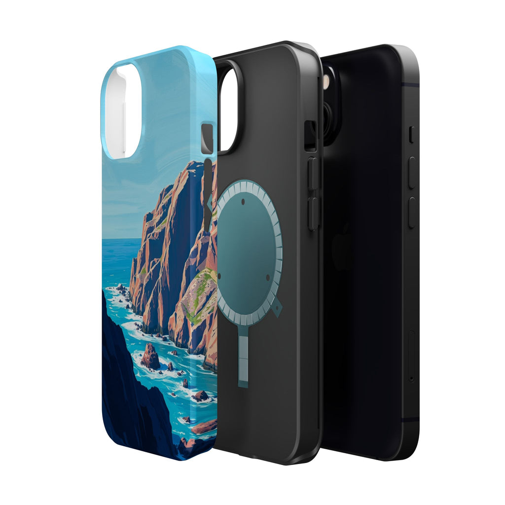 iPhone Rocky Coastline Oil Painting Impressionist iPhone Clean Minimal · iPhone