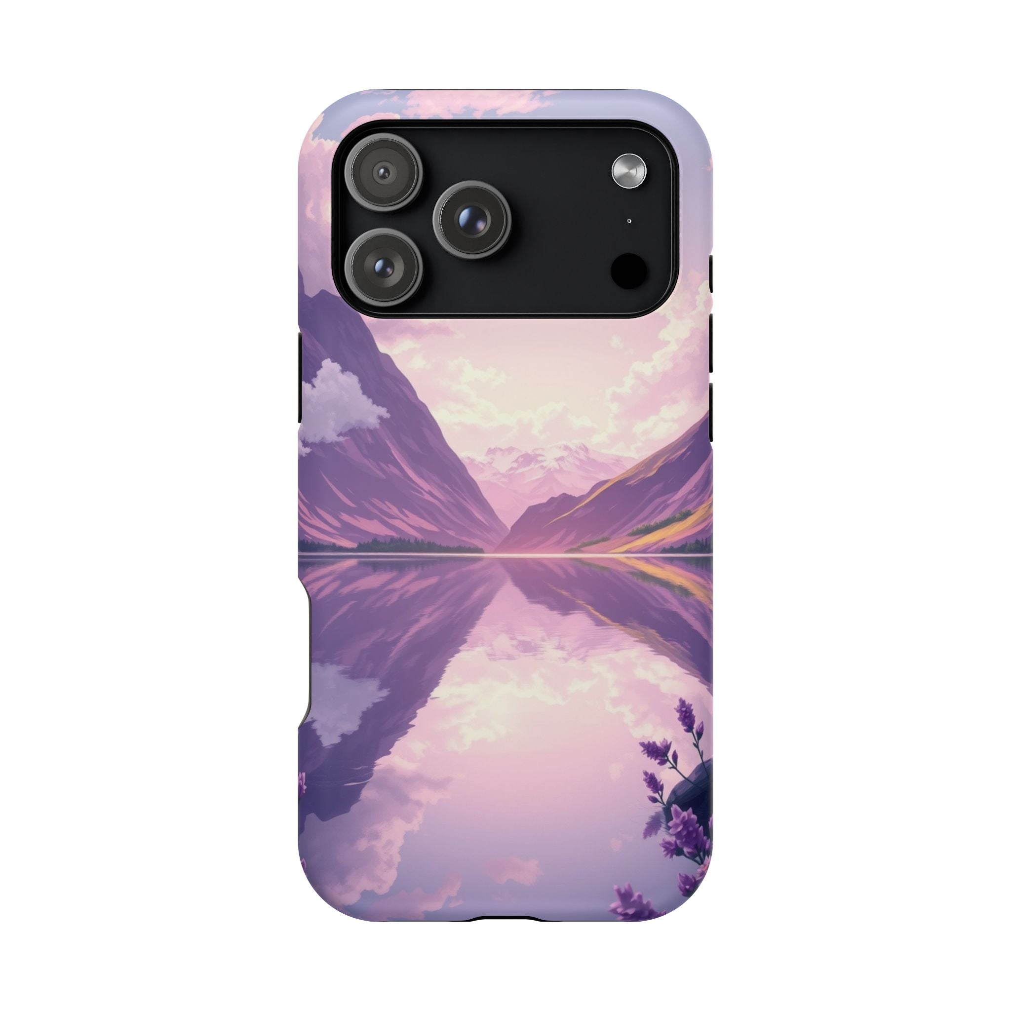 iPhone Lavender And Pearl Fjord Reflection Slim iPhone Everyday · iPhone Case