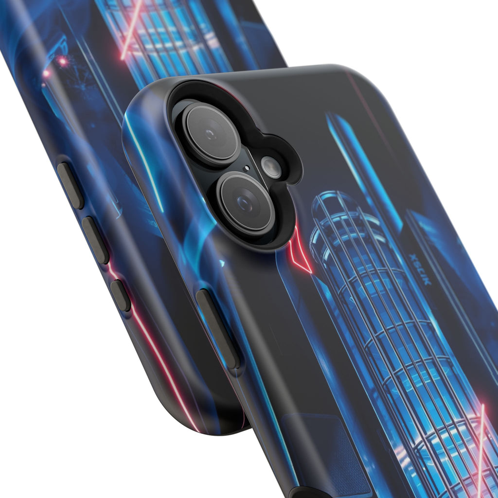 iPhone Midnight Blue And Silver Bauhaus Composition Slim Snap Case · iPhone Case