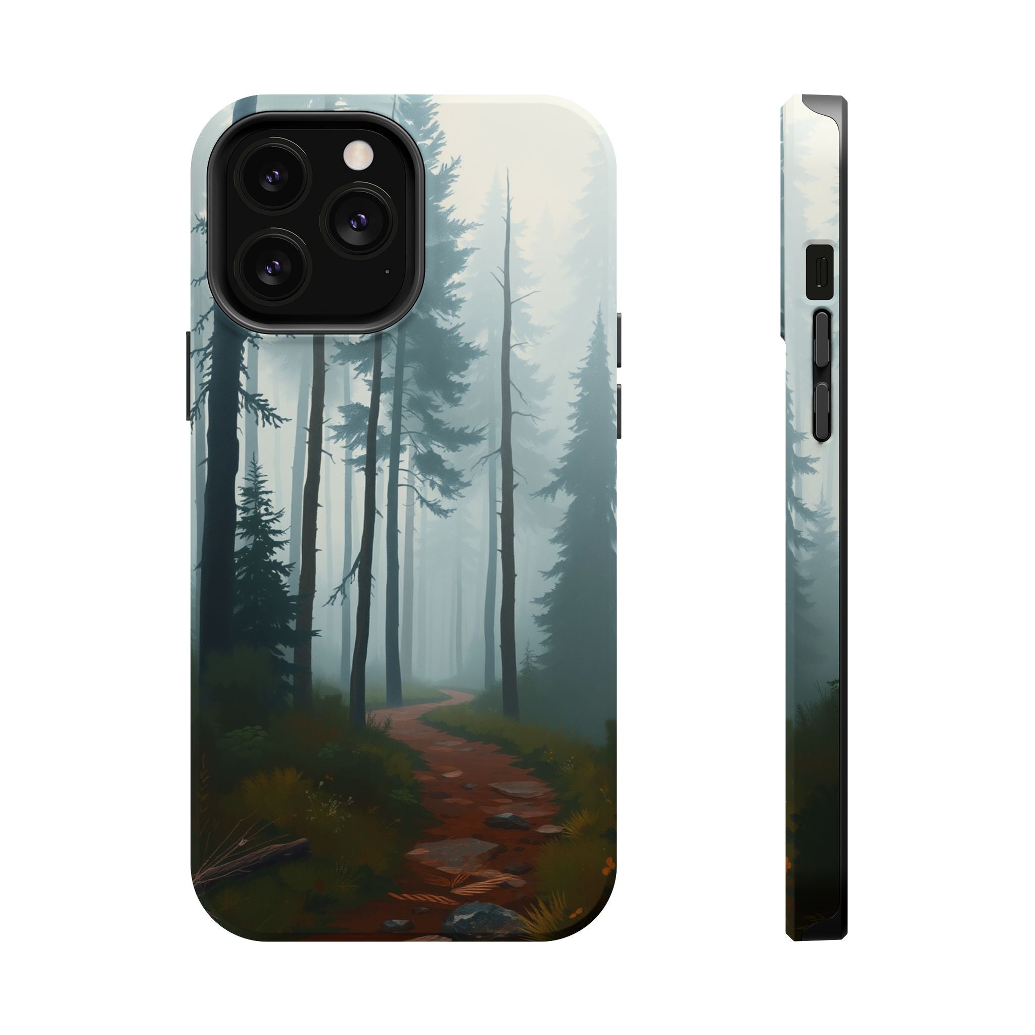 iPhone Serene Misty Forest Path Design Slim Everyday Designer Case · iPhone Case