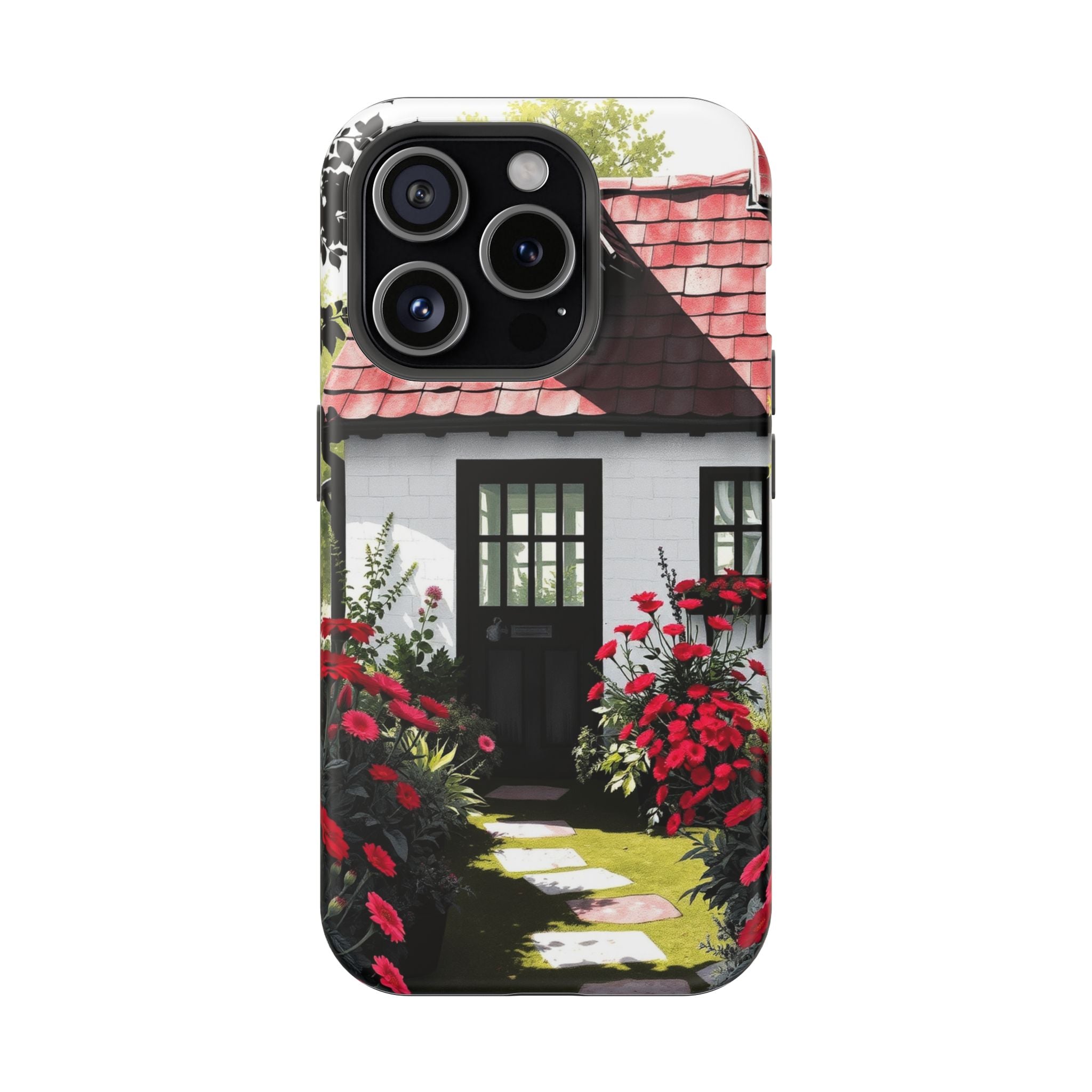 iPhone Cottage Garden Vibrant Watercolor Slim Snap Case · iPhone Case