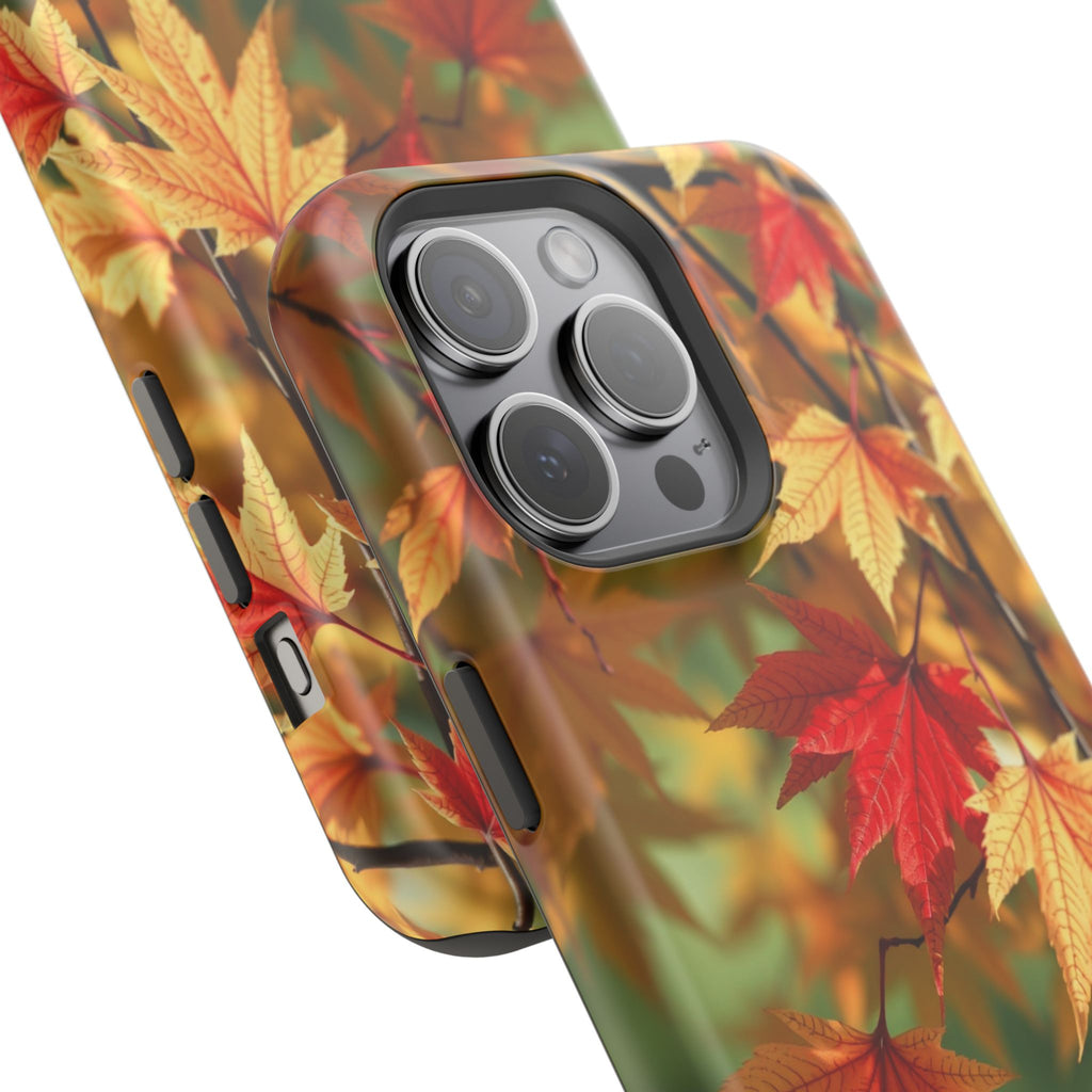 iPhone Earthy Autumn Maple Design Bold Modern Everyday Snap Case · iPhone Case
