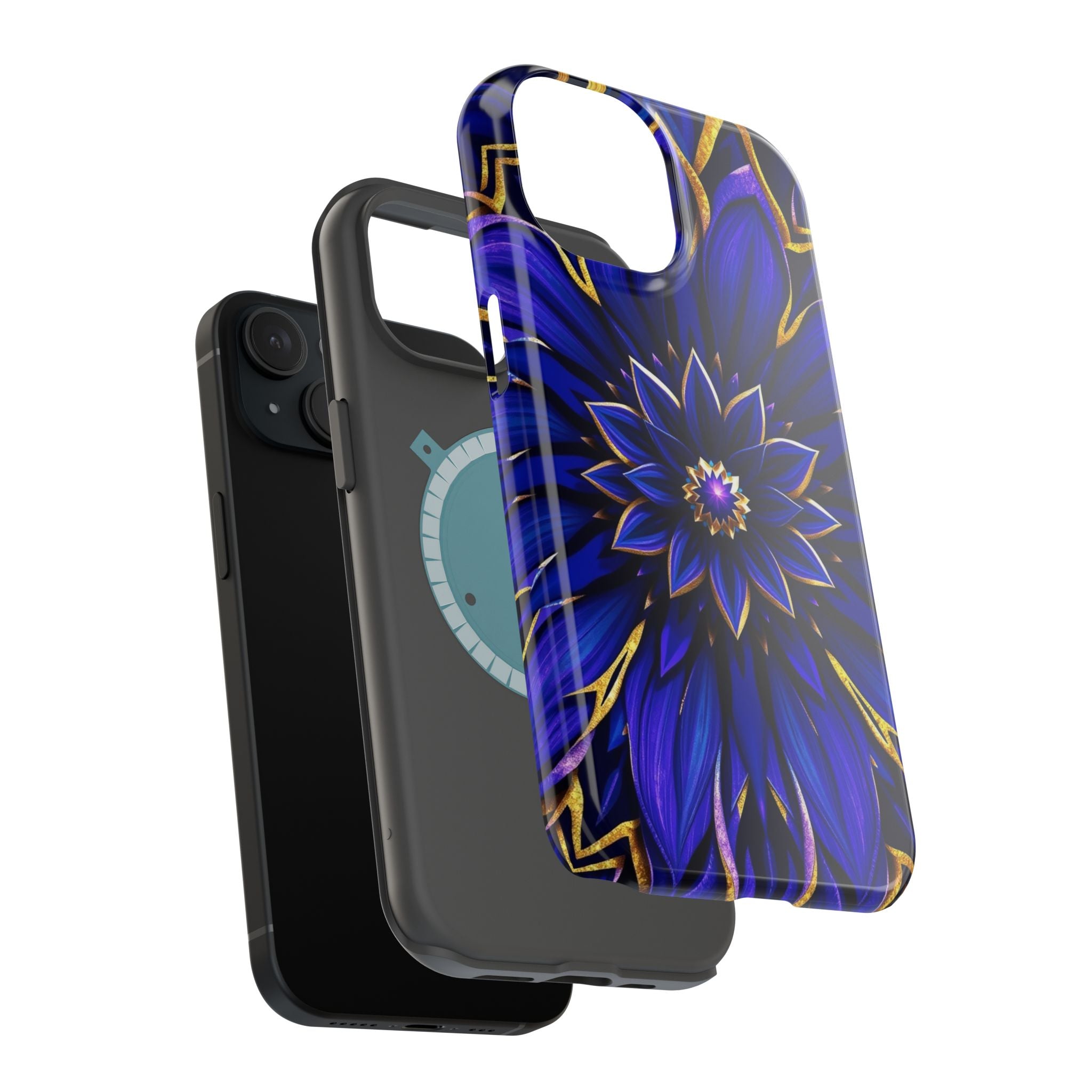 iPhone Floral Mandala Electric Art 14 Slim Everyday Designer Case · iPhone Case