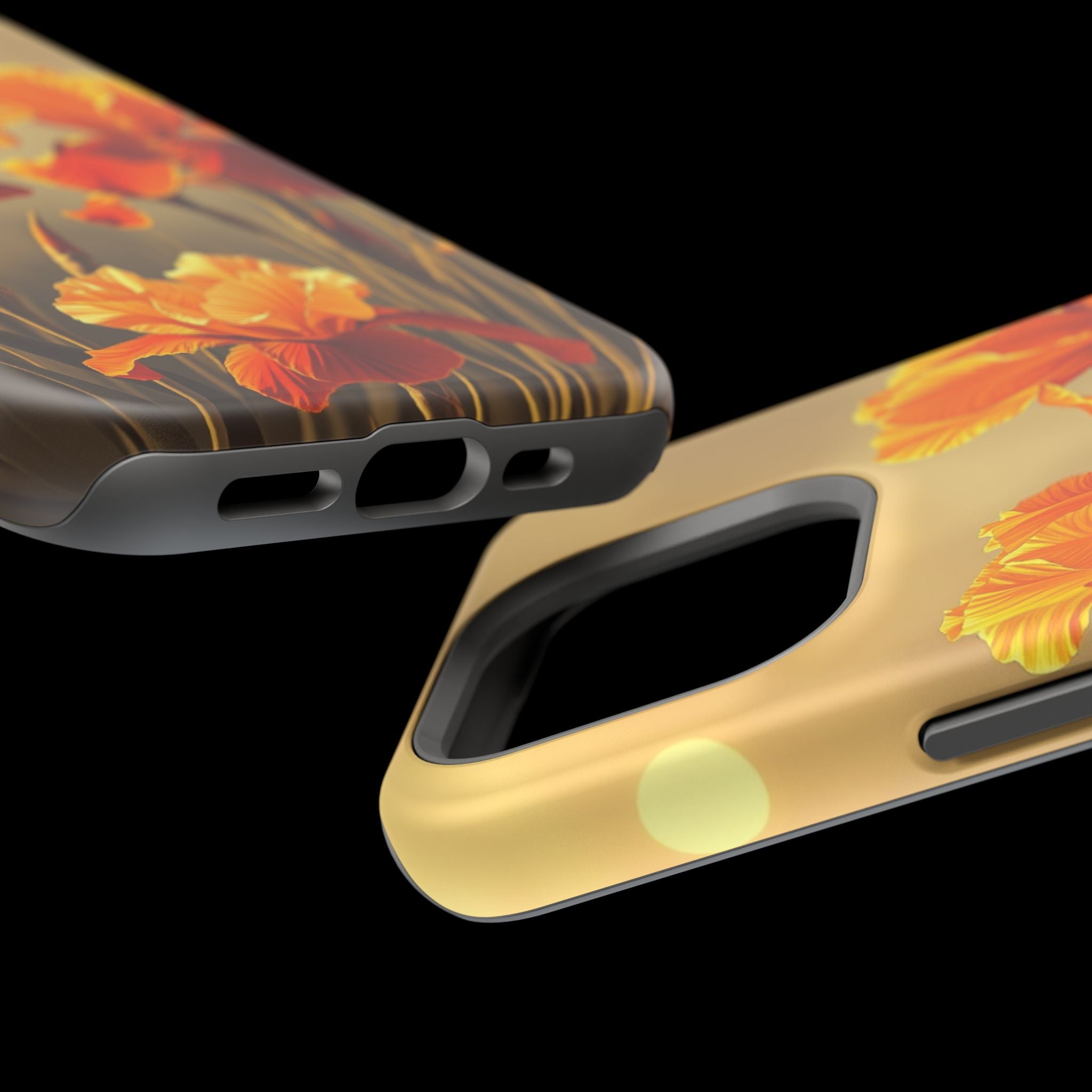 iPhone Iris Garden Gold Foil Luxury Slim Everyday Designer Case · iPhone Case