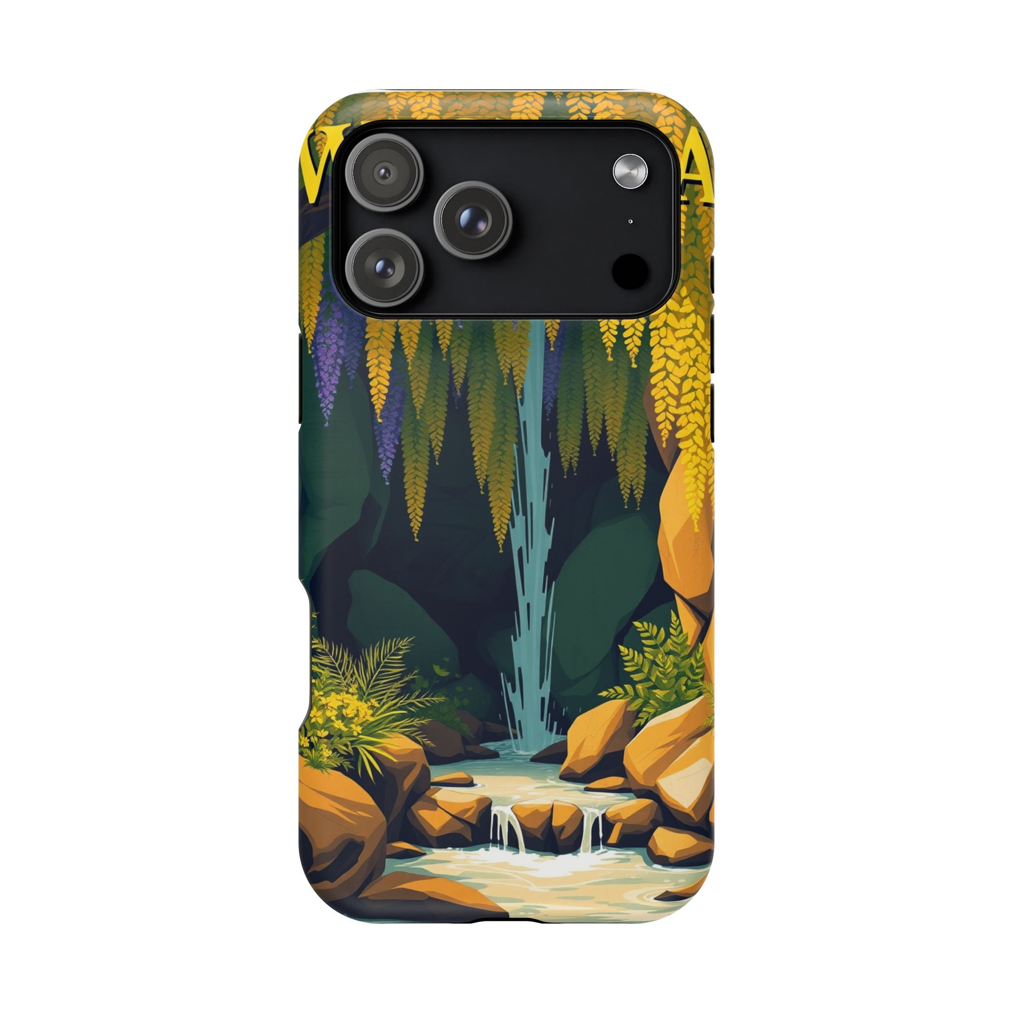 iPhone Wisteria Cascade Vintage Retro Poster Slim iPhone Everyday · iPhone Case