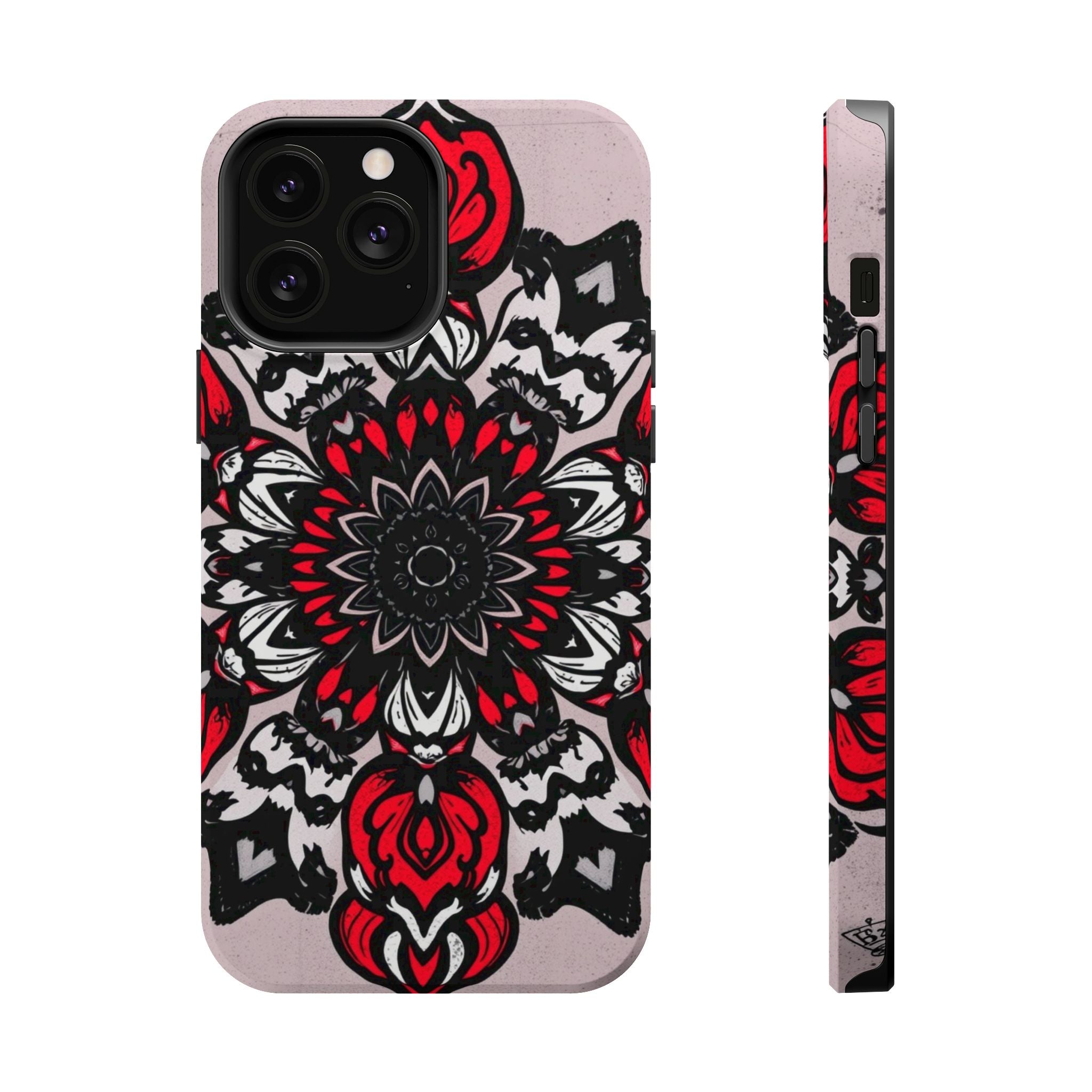 iPhone Floral Mandala Bold Art Slim Everyday Designer Case · iPhone Case