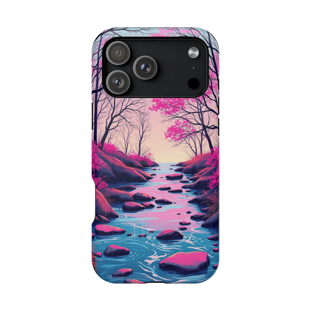 iPhone Spring Creek Mystic Art 15 Bold Modern Everyday Snap Case · iPhone Case