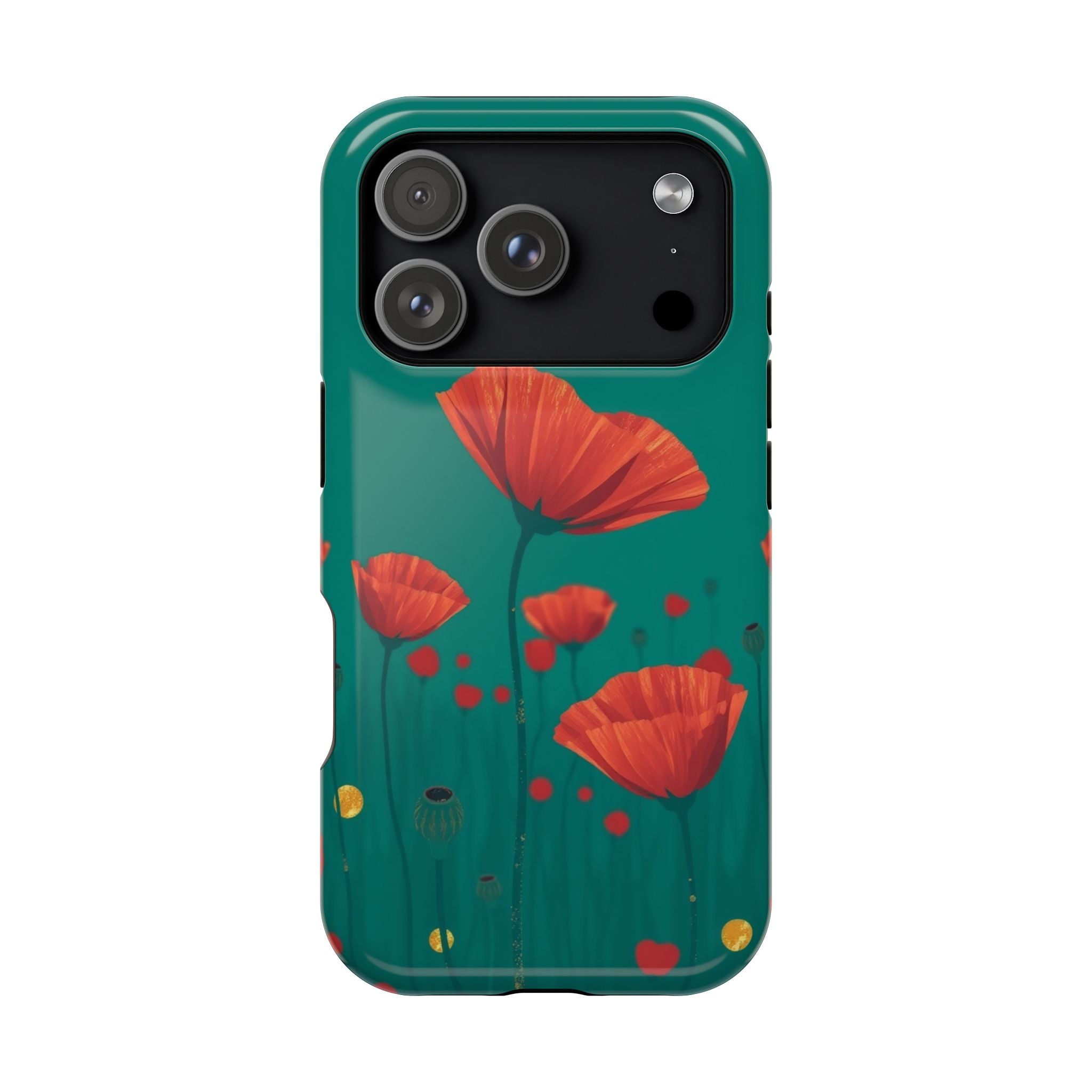 iPhone Earthy Poppy Field Design Bold Modern Everyday Snap Case · iPhone Case