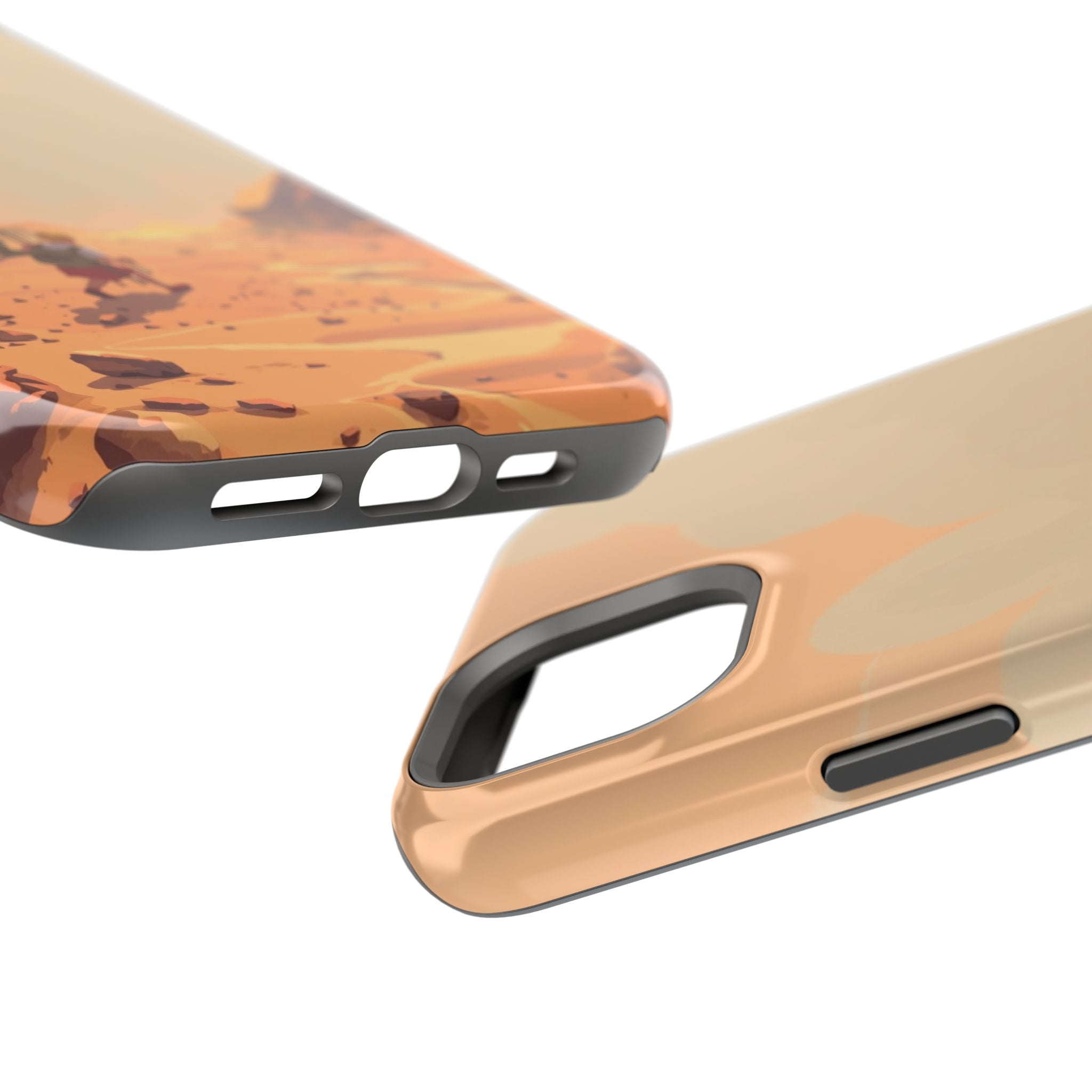 iPhone Burnt Orange And Sand Barely Surviving Slim Everyday Designer Case · iPho