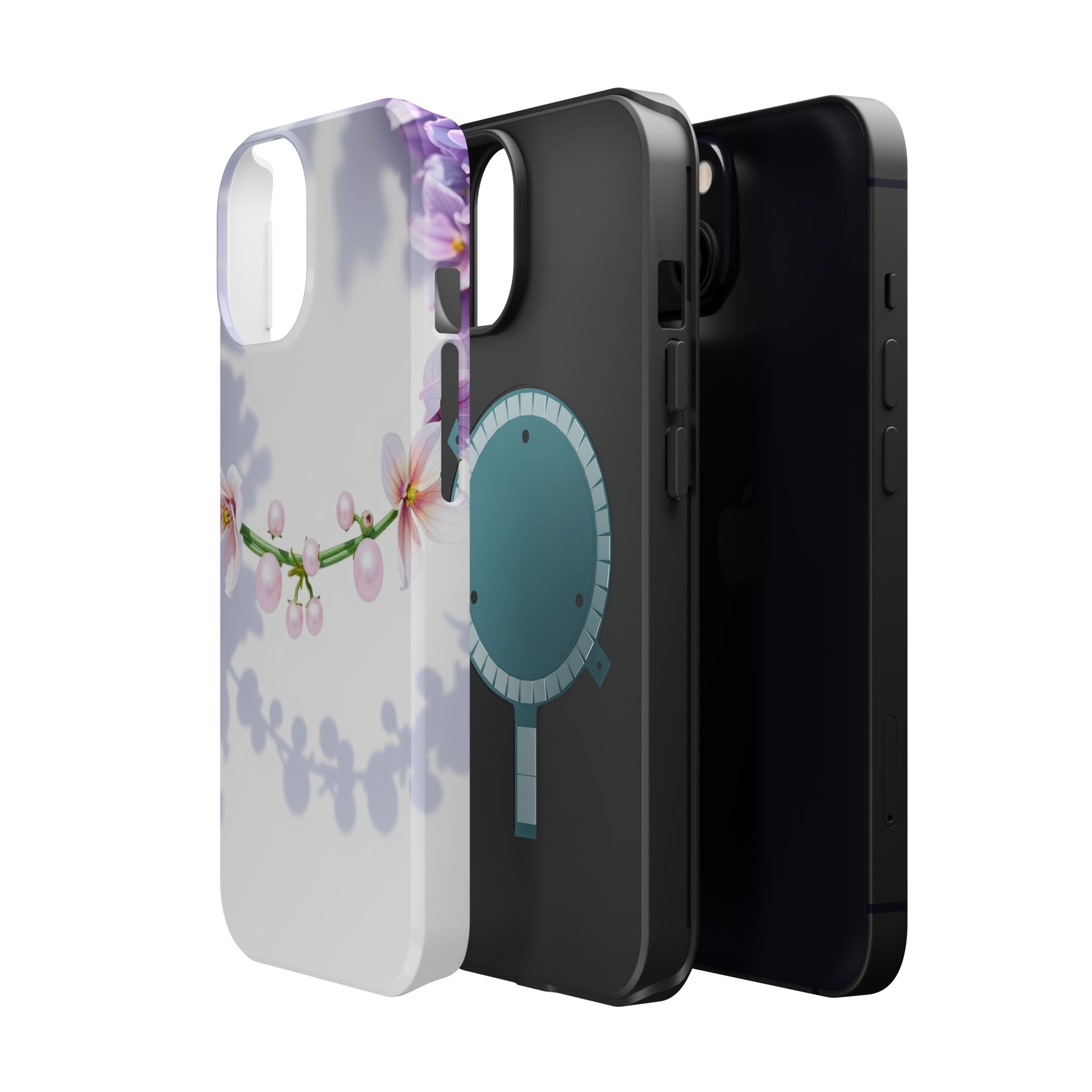 iPhone Vibrant Floral Crown Design Clean Minimal Snap Cas Slim Snap Case · iPhon