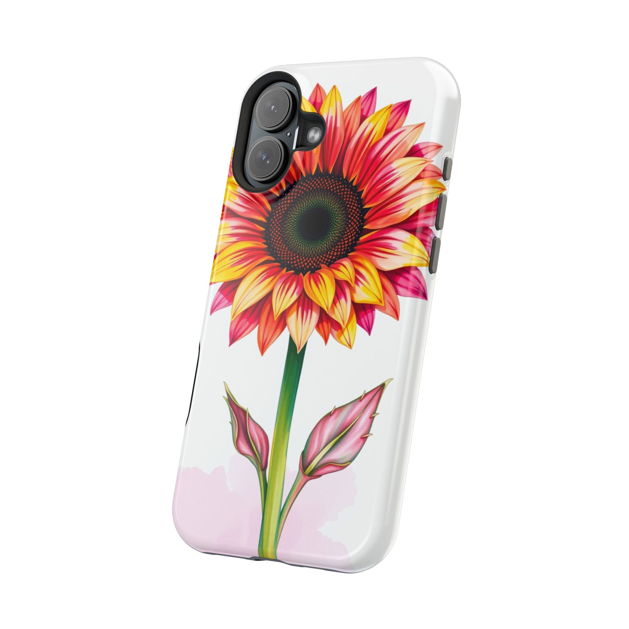 iPhone Sunflower Pop Vibrant Watercolor Slim Snap Case · iPhone Case