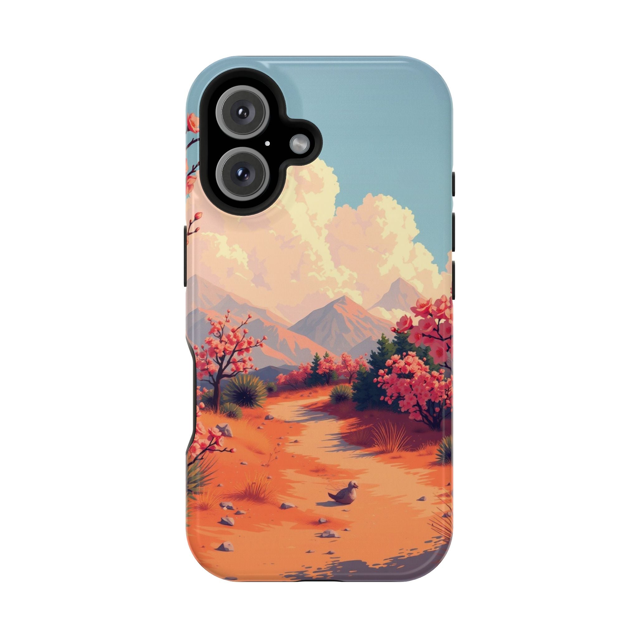 iPhone Burnt Orange And Sand Blossom Trail Slim iPhone Everyday · iPhone Case