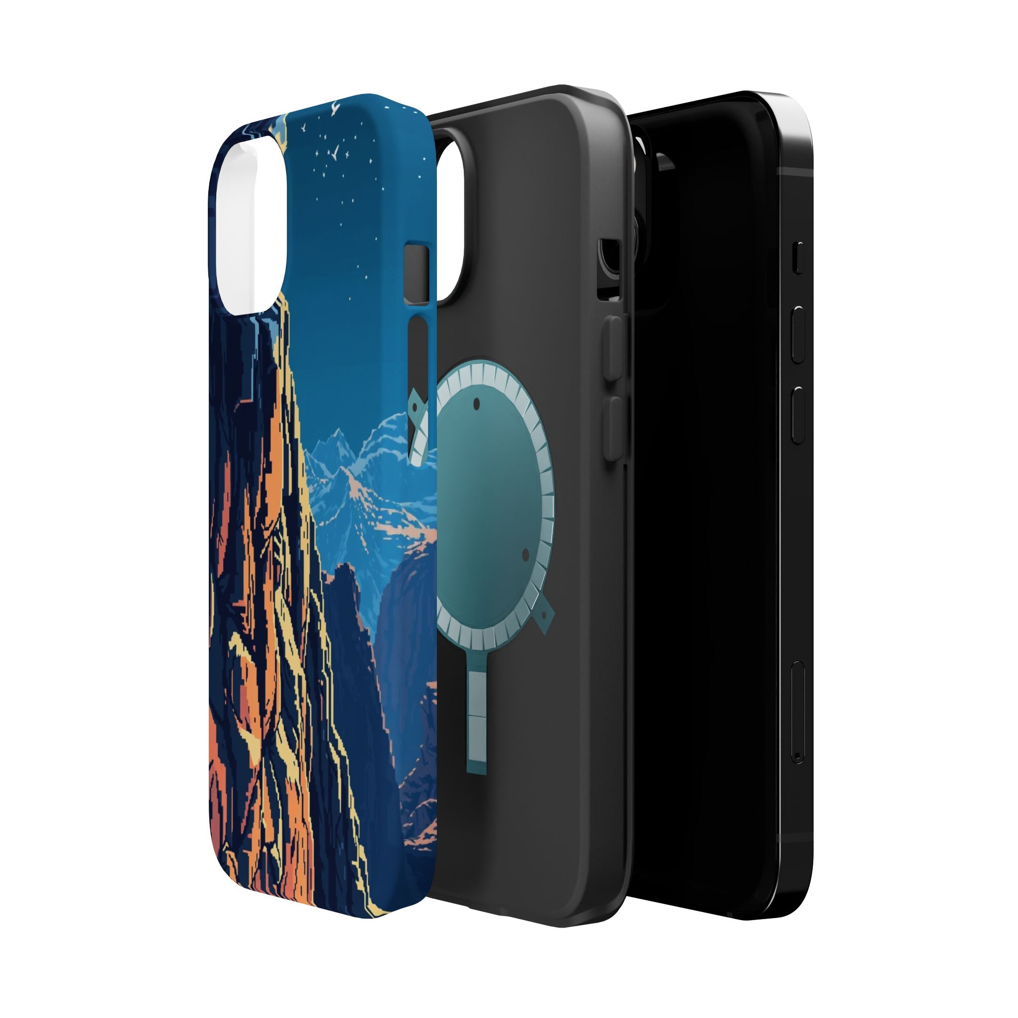 iPhone Midnight Blue And Silver Canyon Wall Slim iPhone Everyday · iPhone Case
