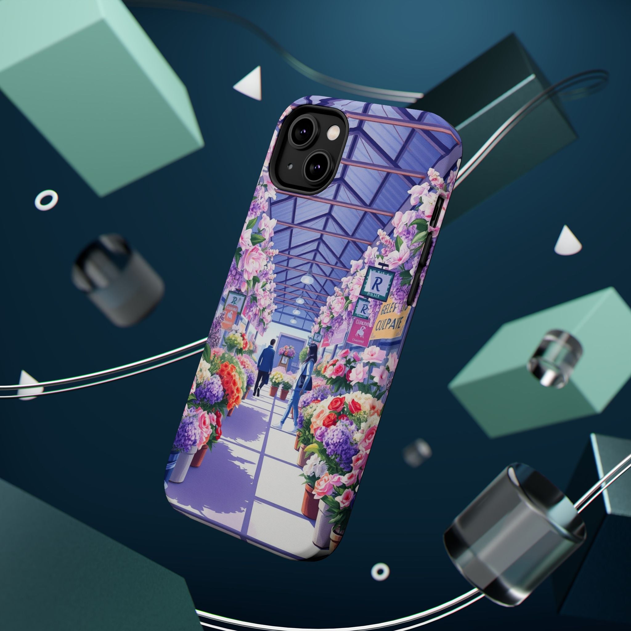 iPhone Flower Market Cinematic Art Clean Minimal Snap Cas Slim Snap Case · iPhon