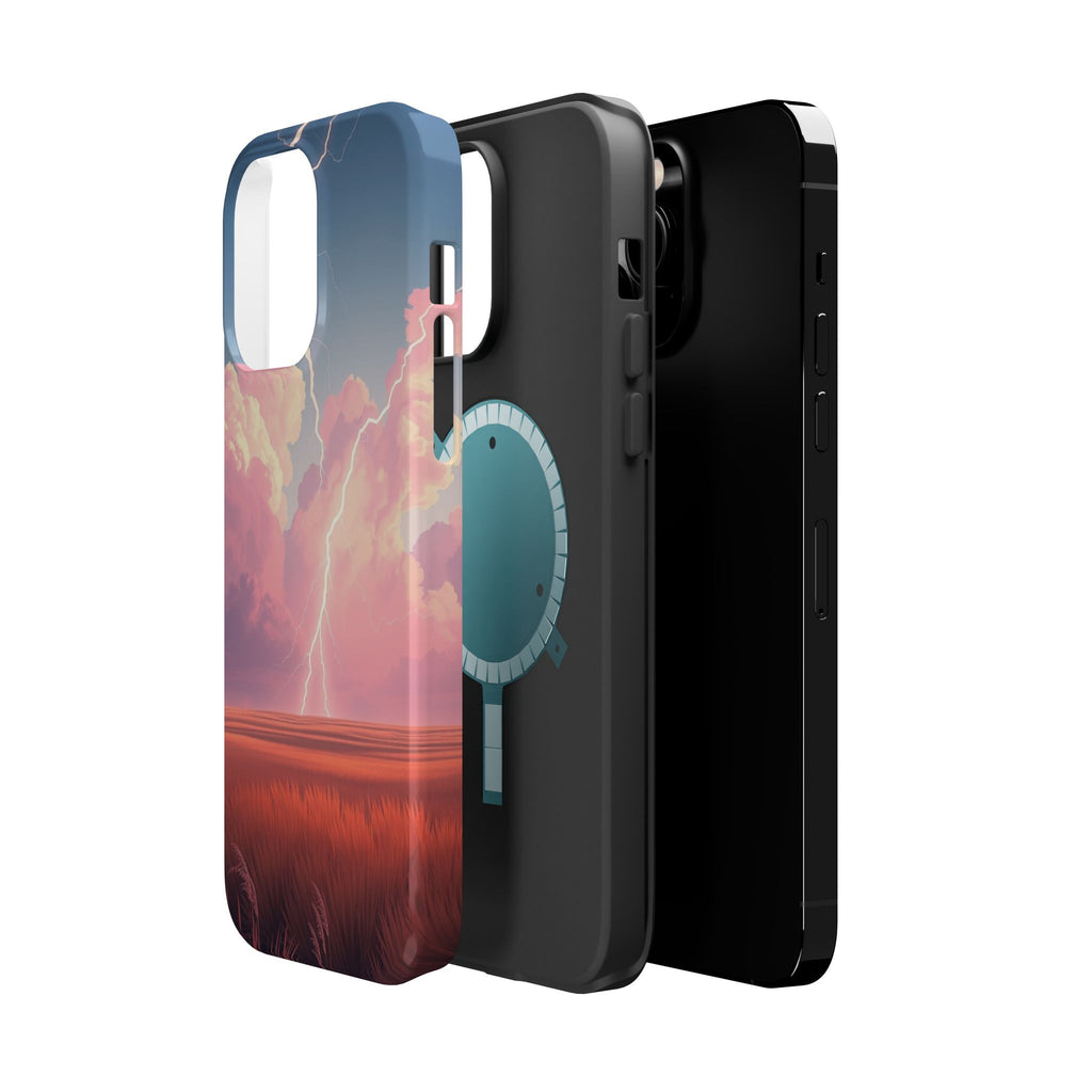 iPhone Prairie Lightning Bold Art Bold Modern Everyday Snap Case · iPhone Case