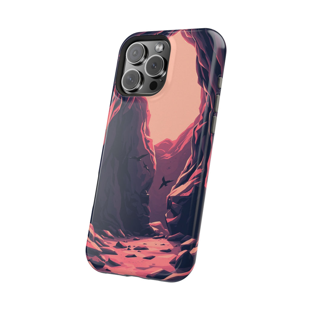 iPhone Rose Pink And Cream Dark Crystal Cave Slim Everyday Designer Case · iPhon
