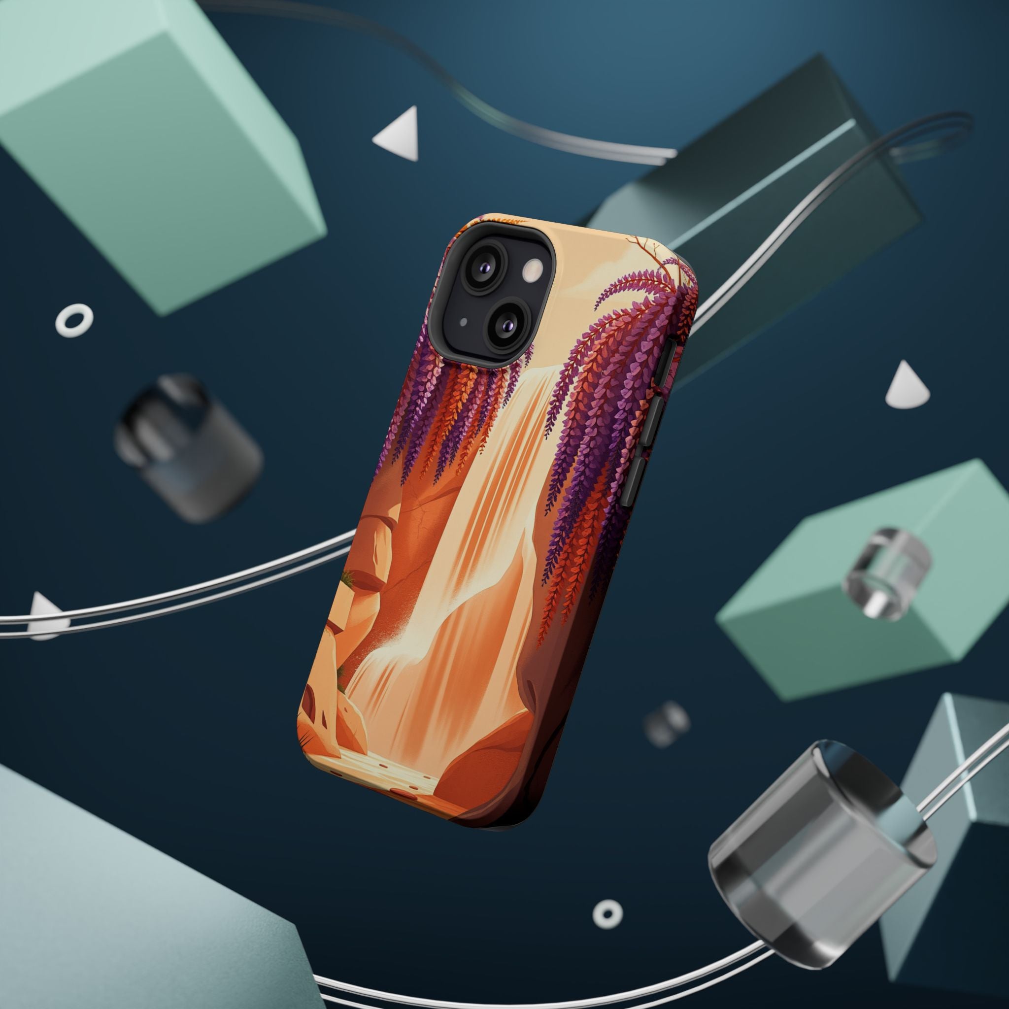 iPhone Wisteria Cascade Grunge Distressed Slim iPhone Everyday Designer · iPhone