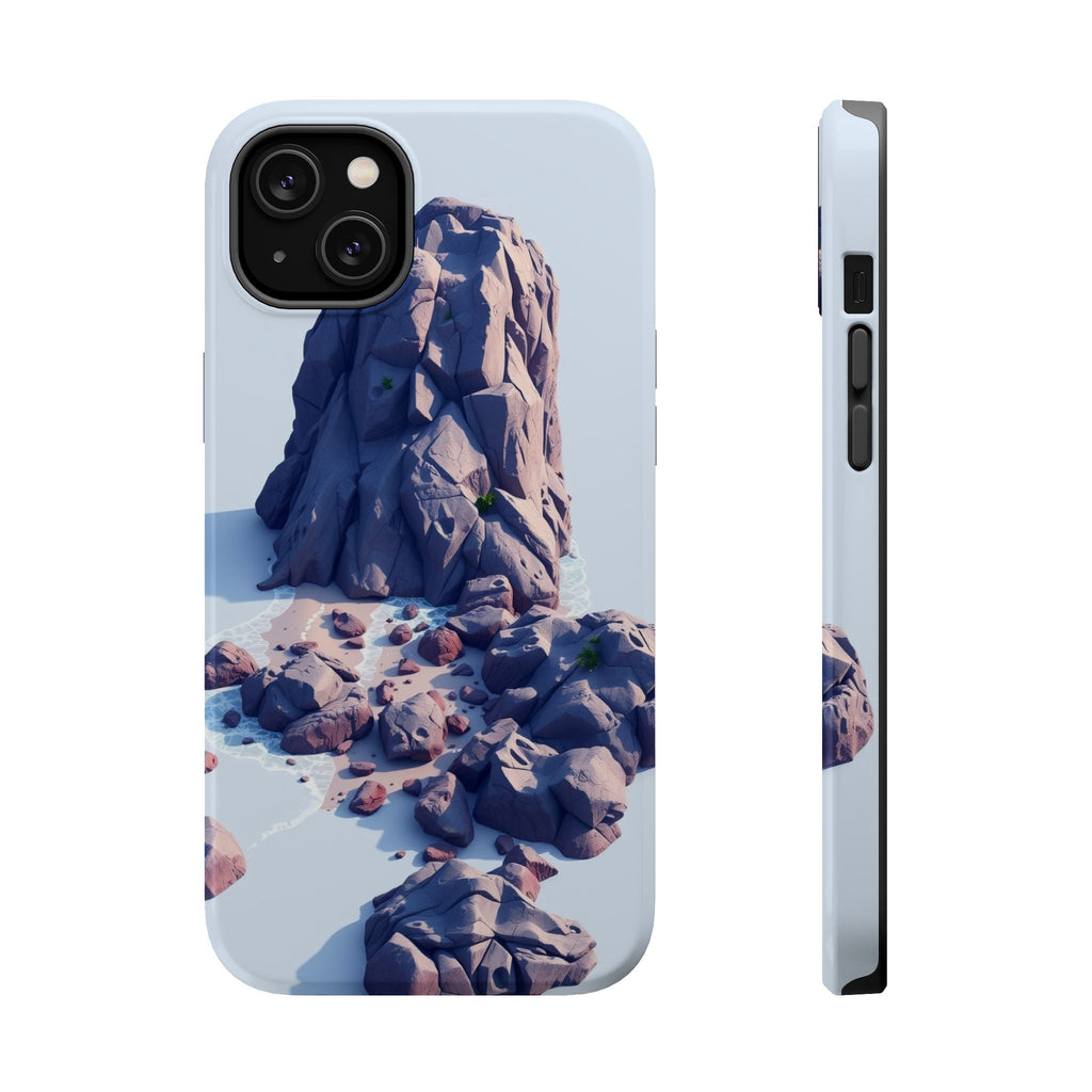 iPhone Indigo And Violet Pebble Beach Slim Everyday Designer Case · iPhone Case