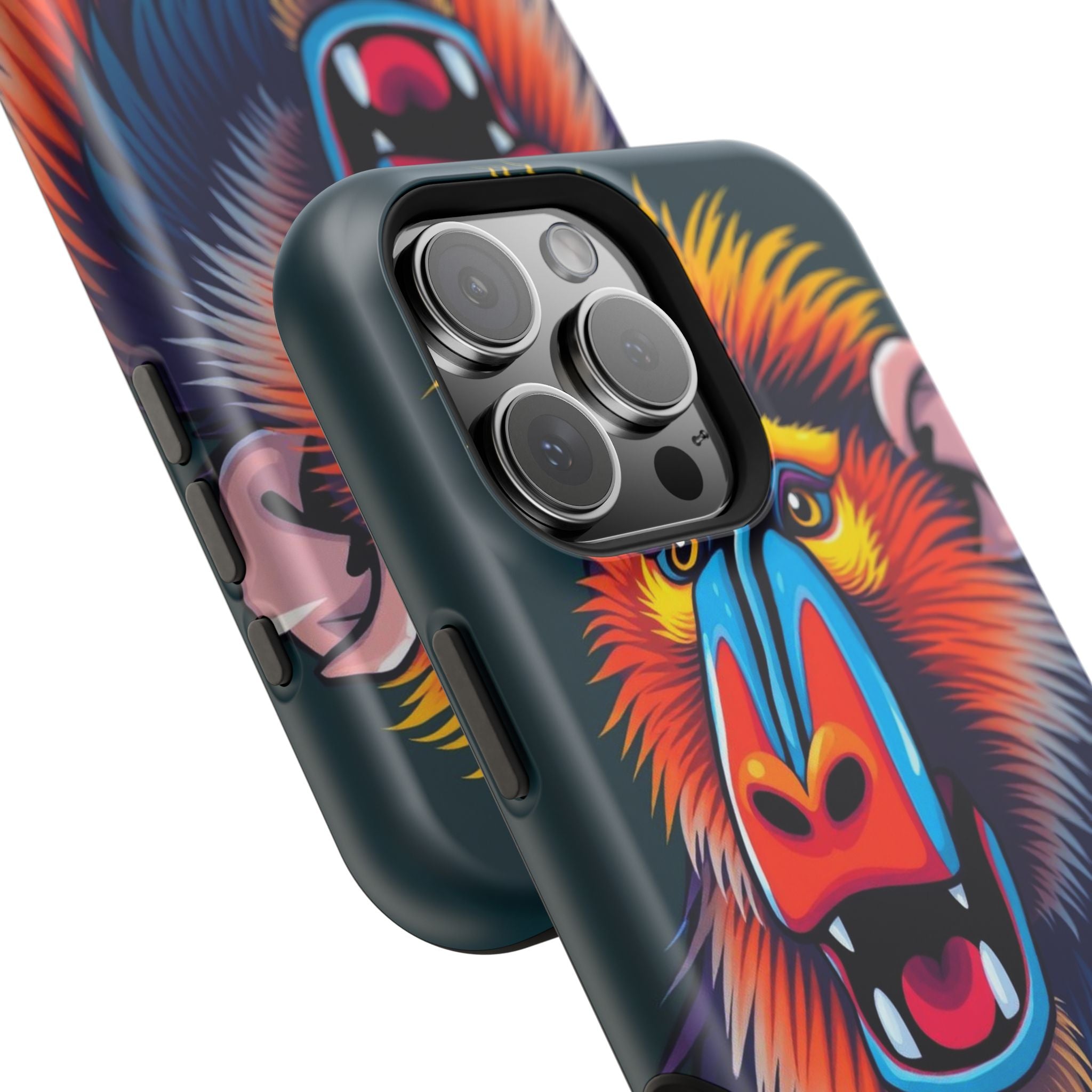 iPhone Mandrill Colorful Face Kids Fun iPhone Phone Case Gift Slim · iPhone Case