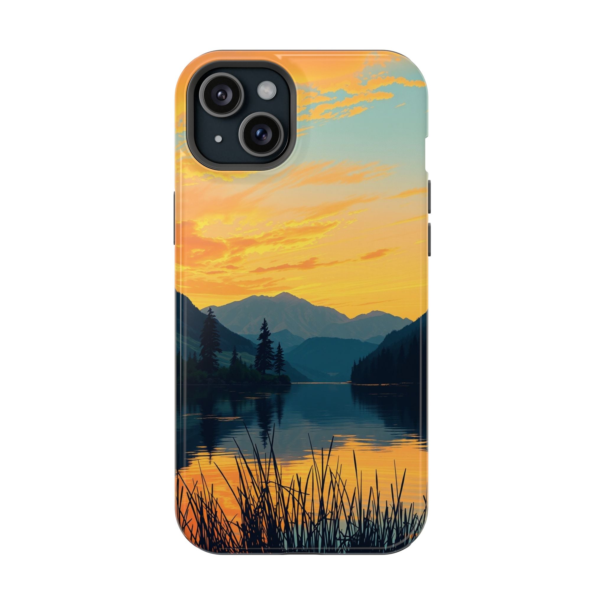 iPhone Lake at Twilight Oil Painting Impressionist iPhone Artistic · iPhone Case