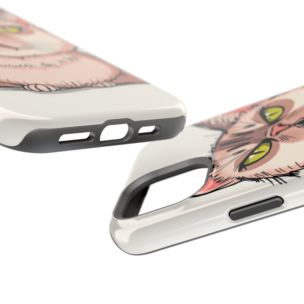 iPhone Sarcastic Cat Verdict Hand-Drawn Sketch Soft Finish Everyday Case · iPhon