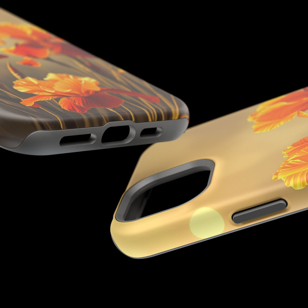 iPhone Iris Garden Gold Foil Luxury Slim Everyday Designer Case · iPhone Case