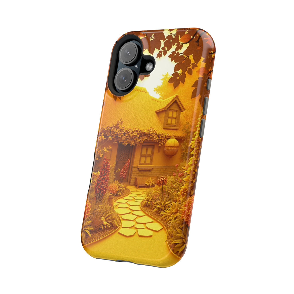 iPhone Vibrant Cottage Garden Design Slim Everyday Designer Case · iPhone Case