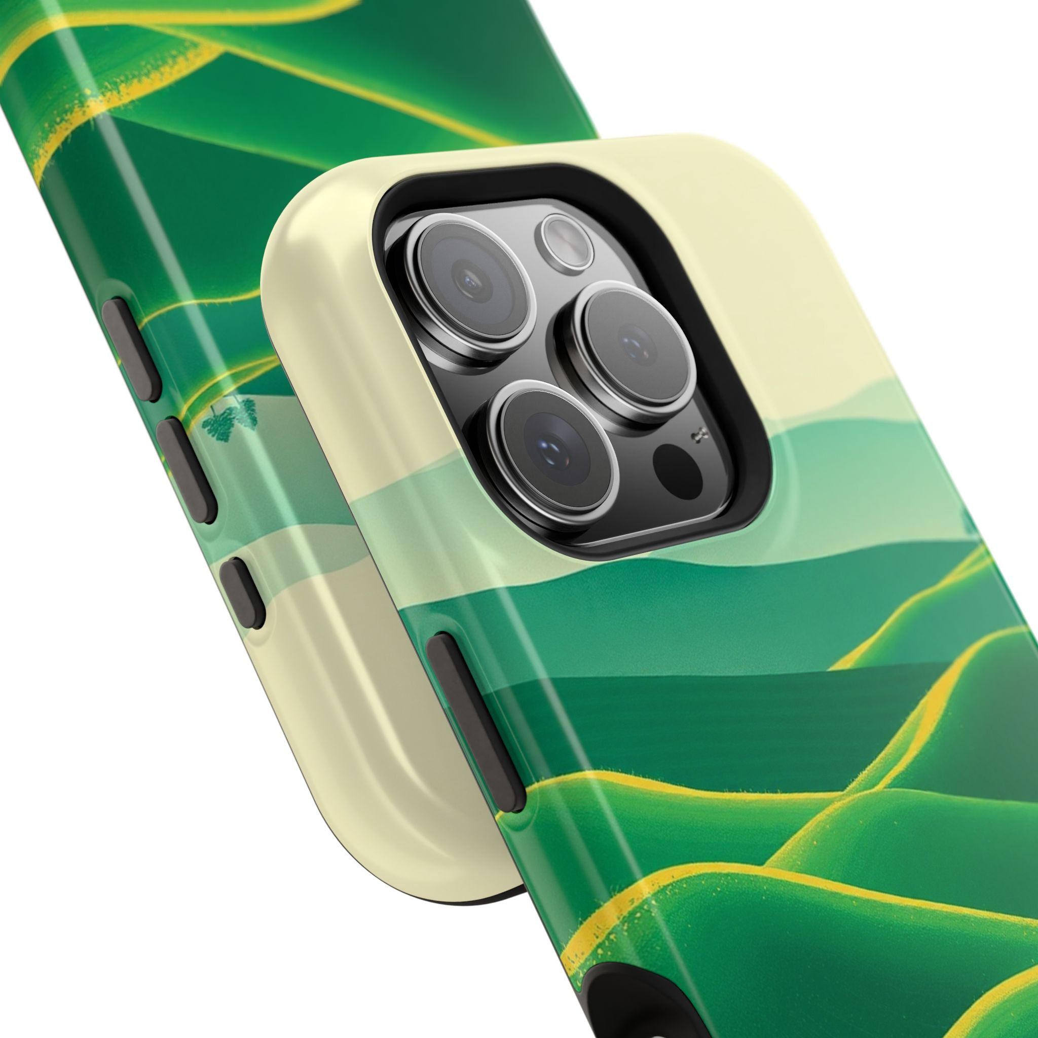 iPhone Rolling Hills Risograph Print Slim Everyday Designer Case · iPhone Case