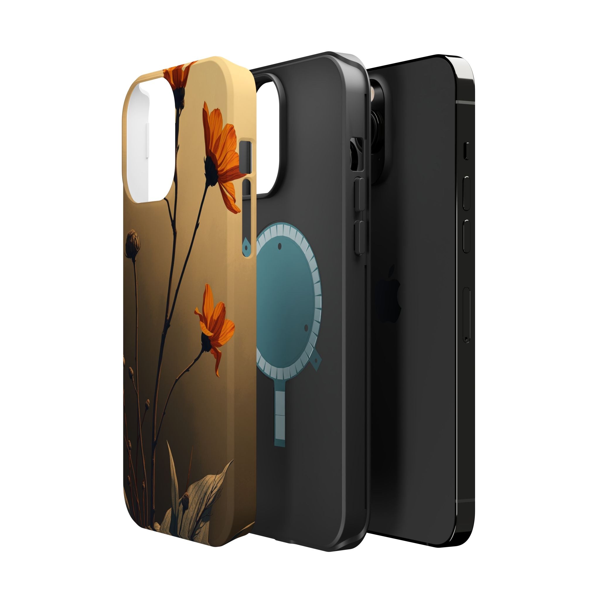 iPhone Burnt Orange And Sand Botanical Illustration Gal Slim Snap Case · iPhone
