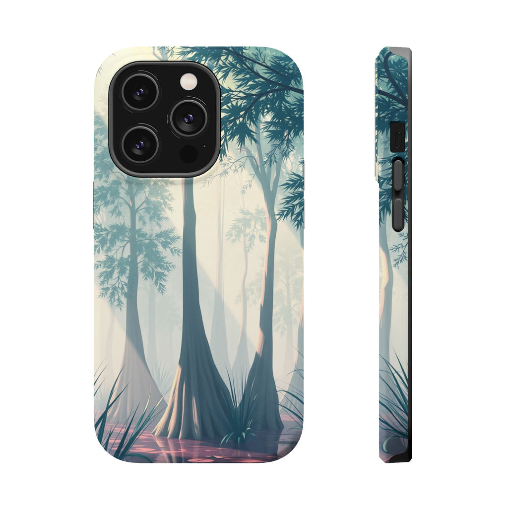 iPhone Mint And Blush Cypress Swamp Slim Everyday Designer Case · iPhone Case